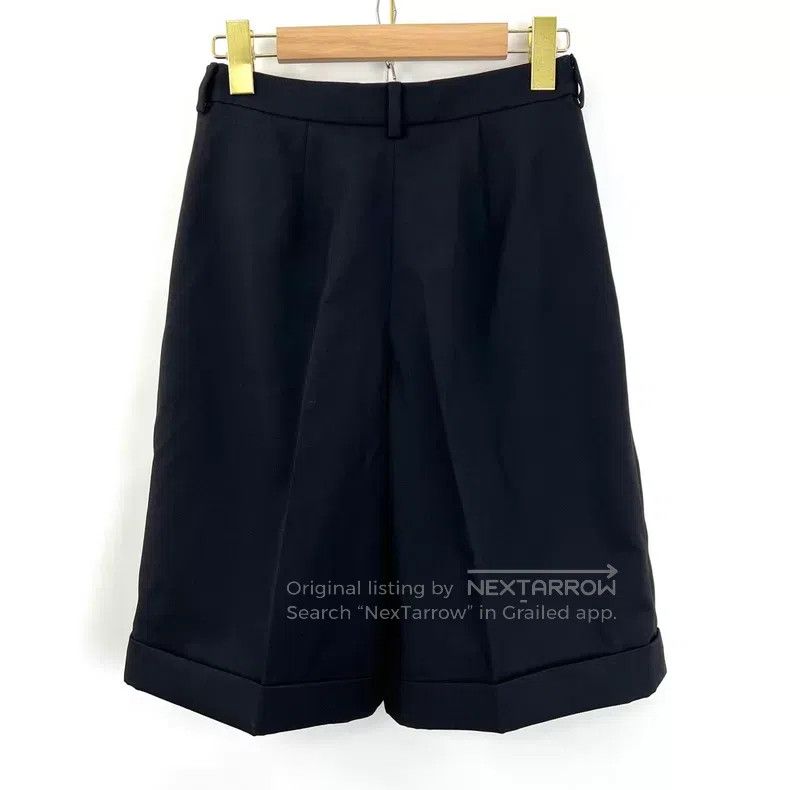 Saint Laurent Paris Saint Laurent Paris size S Black Turn-up Tailored Shorts Size 24" / US 00 / IT 34 - 2 Thumbnail