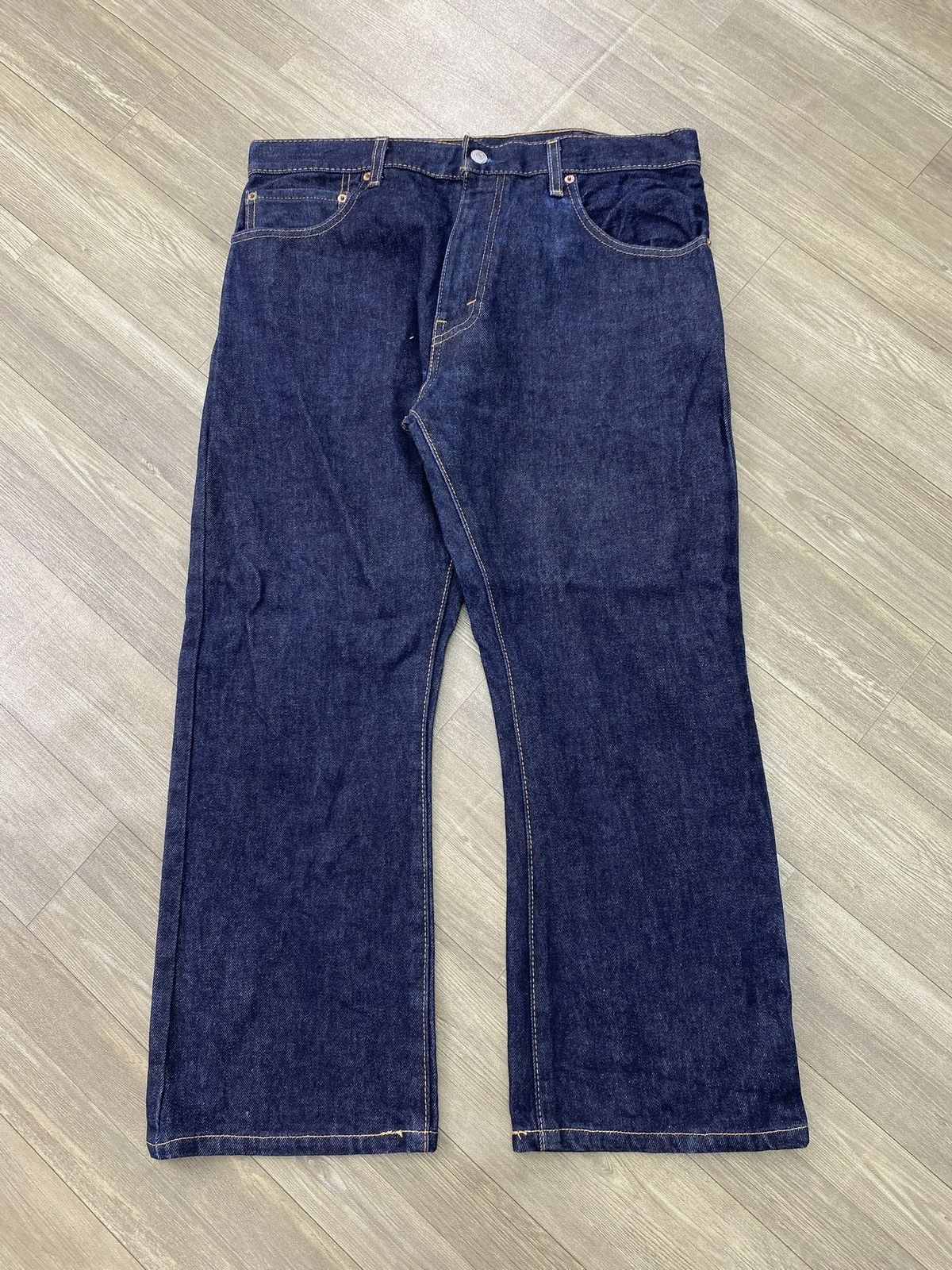 Levi's Vintage Clothing 2000s Vintage Levis 517 Bell Button Bootcut Flared Jeans Size US 33 - 1 Thumbnail