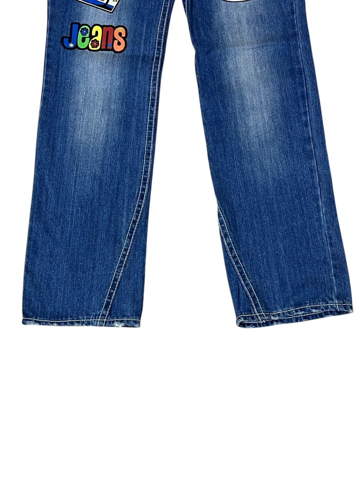 Japanese Brand SICK🔥JAPANESE BMB BLUE MOON BLUE DRAWSTRING WAIST JEANS Size US 32 / EU 48 - 3 Thumbnail