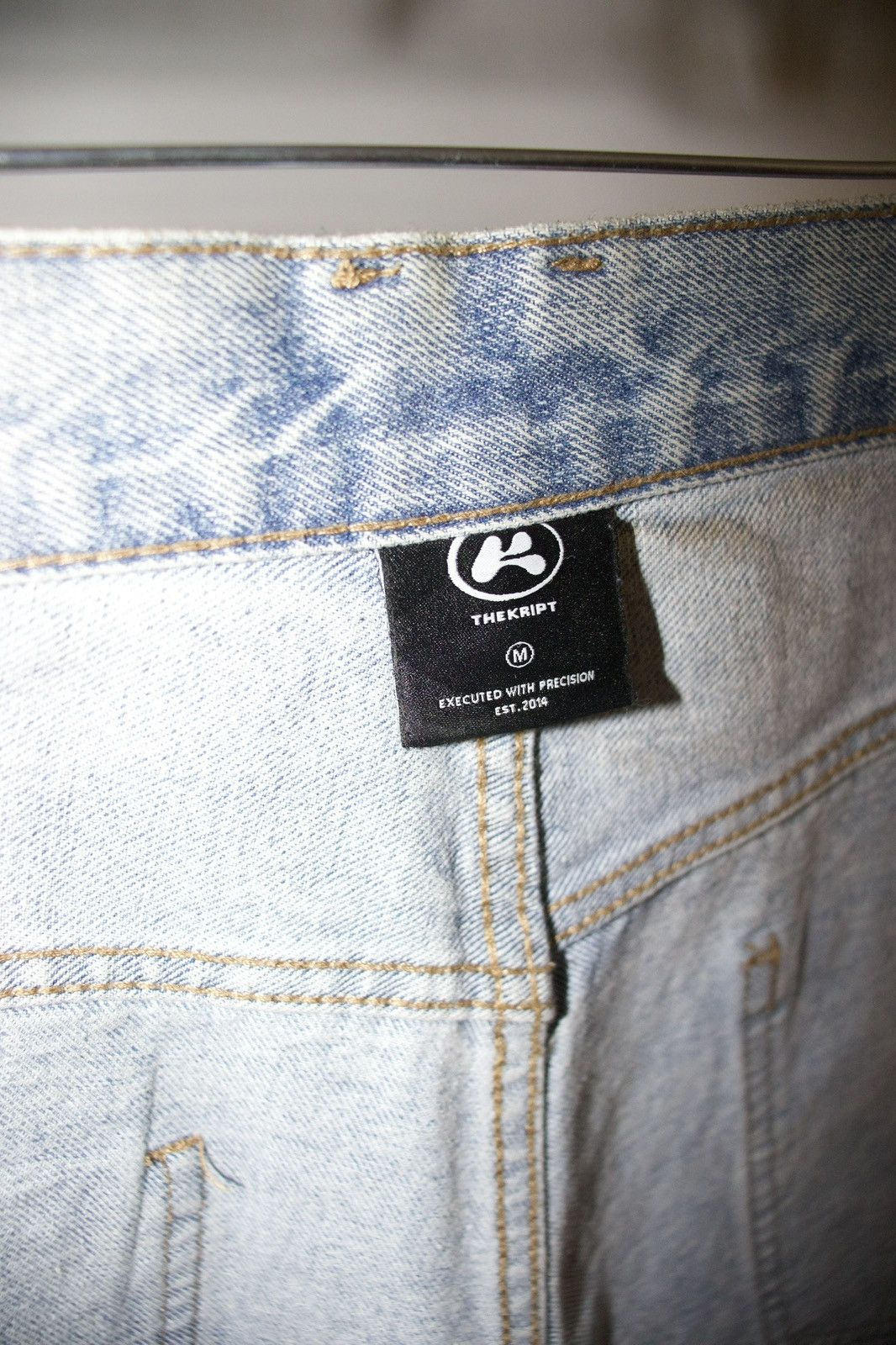 Japanese Brand KRIPT WAXED BAGGY JEANS Size US 30 / EU 46 - 2 Thumbnail
