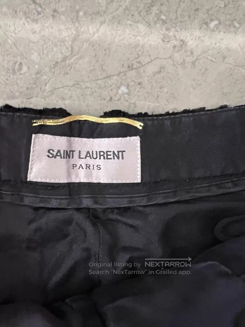 Saint Laurent Paris Saint Laurent Paris size F34 Velvet Leopard Print Flared Tr Size US 27 - 3 Thumbnail