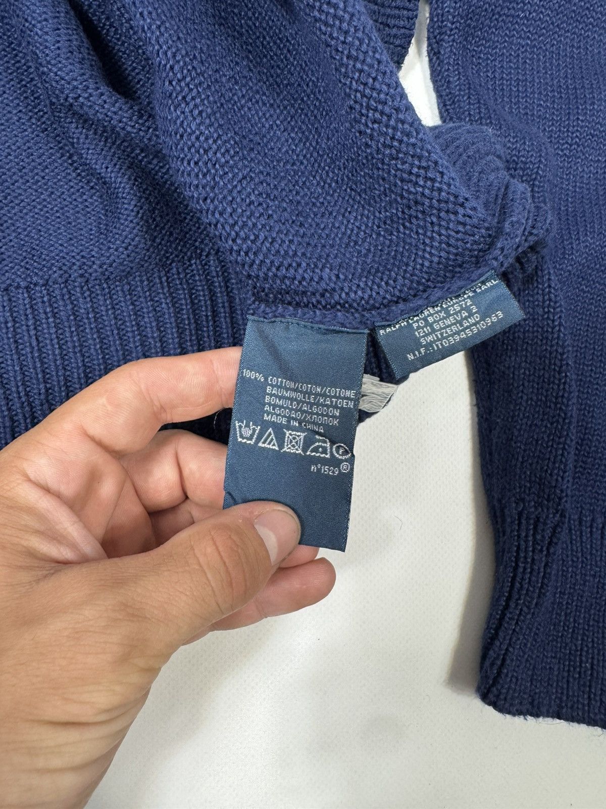 Polo Ralph Lauren Vintage Polo Ralph Lauren Basic Blue Knit Sweater Size US L / EU 52-54 / 3 - 4 Thumbnail