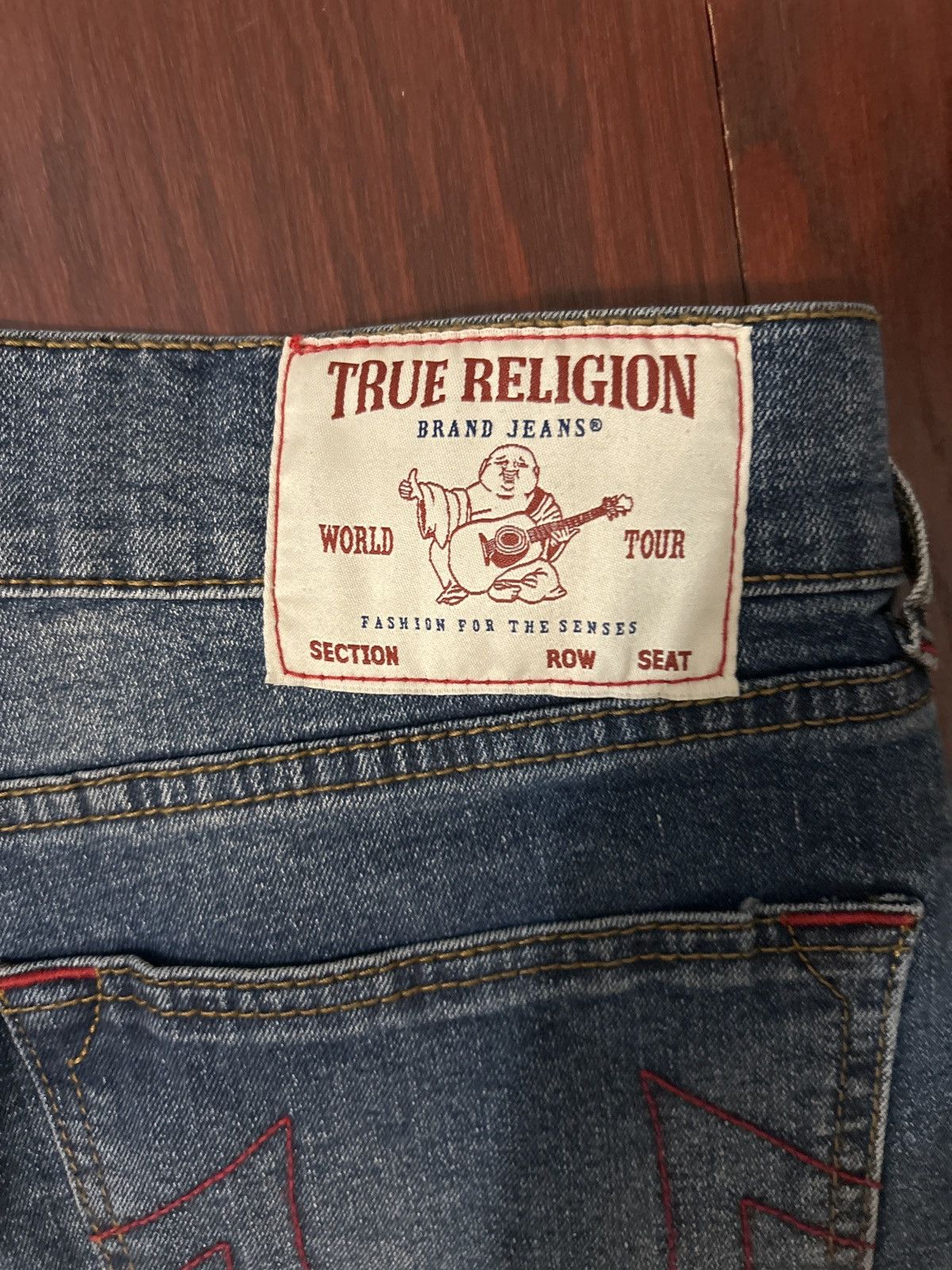 True Religion True Religion Ricky Straight Jeans Size US 32 / EU 48 - 5 Thumbnail