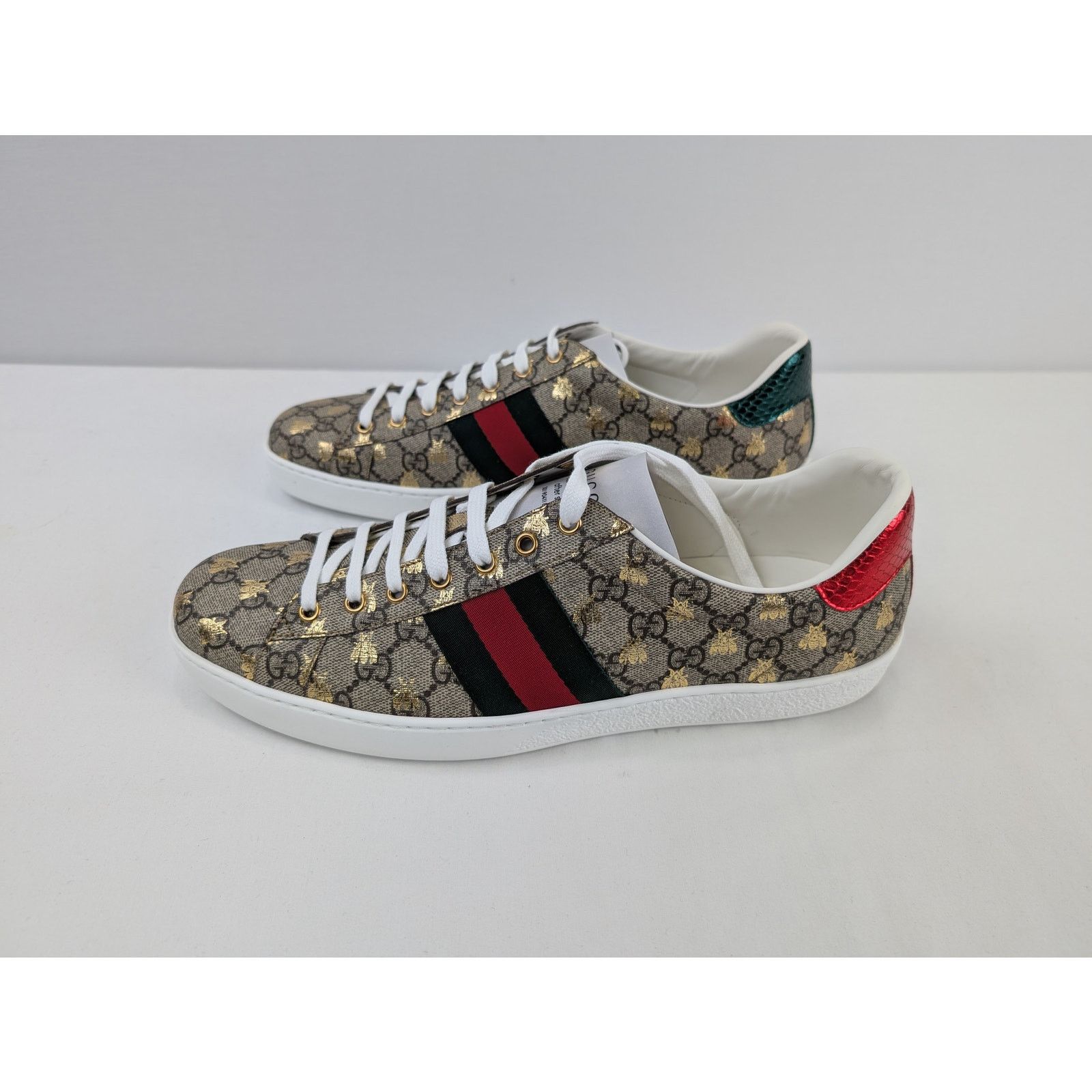 Gucci o1rshd1 Men's Ace GG Supreme sneaker with bees in Multicolor Size US 13 / EU 46 - 9 Thumbnail
