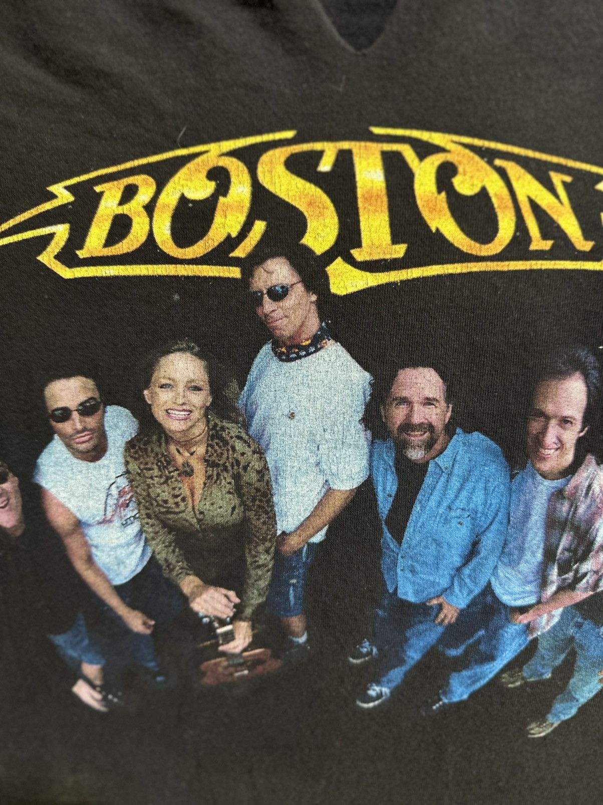 Band Tees × Vintage Thrashed Vintage Boston Band Sun Faded Tee Size US XL / EU 56 / 4 - 2 Thumbnail