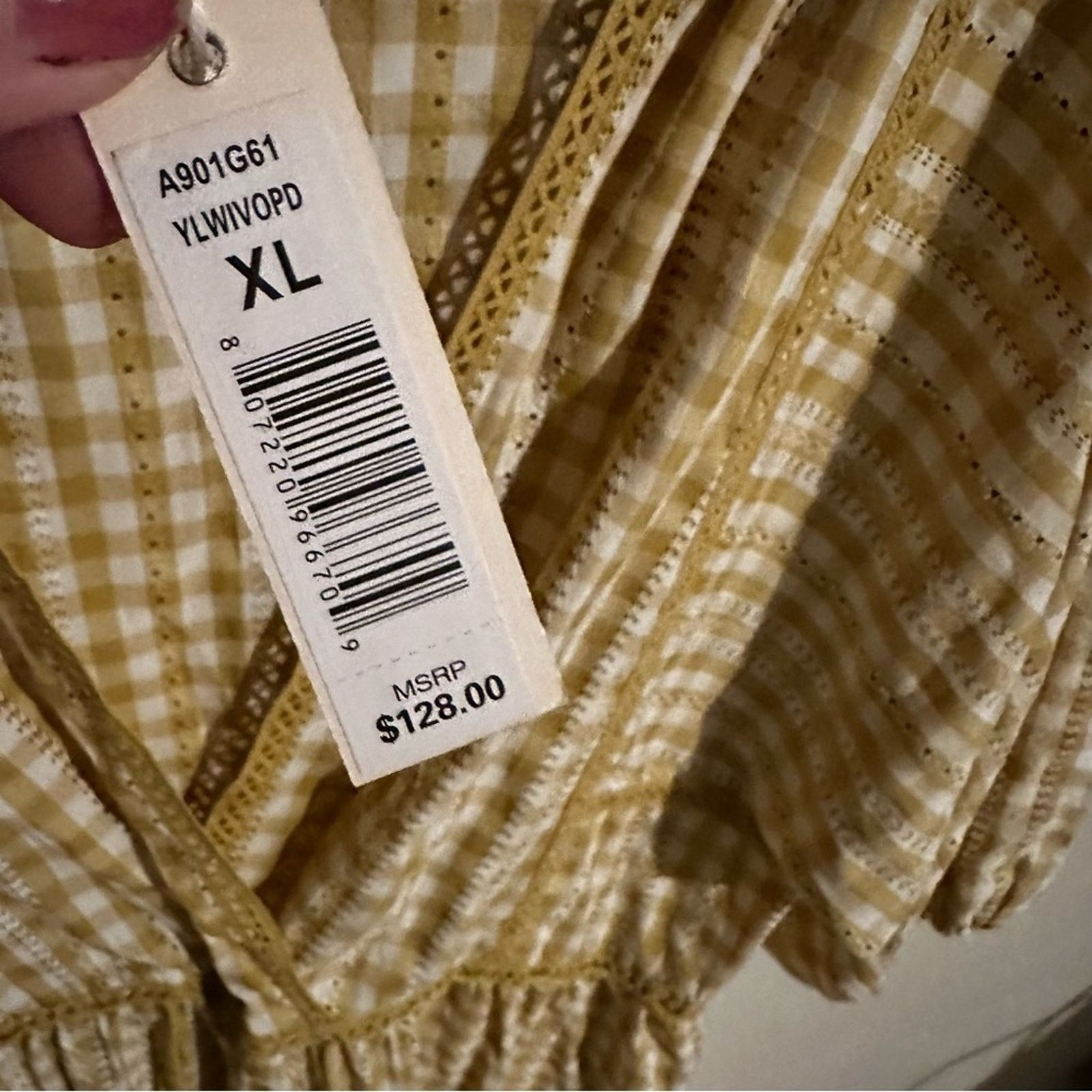 Macys Max Studio Plaid Mini Dress Size XL / US 12-14 / IT 48-50 - 3 Thumbnail