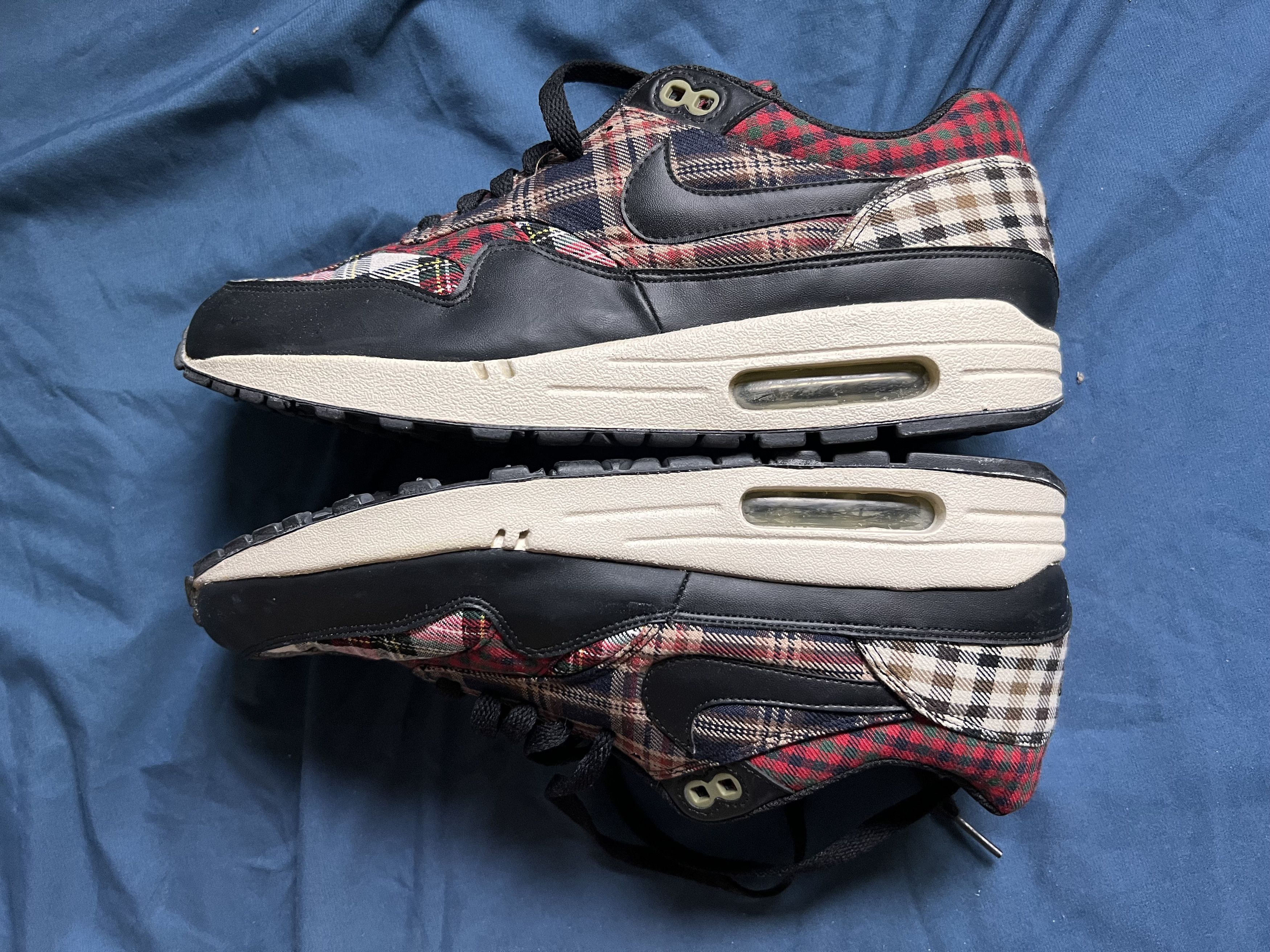 Nike Nike Air Max 1 ' Tartan Plaid ' Shoes 319986-001 Size US 10 Size US 10 / EU 43 - 4 Thumbnail