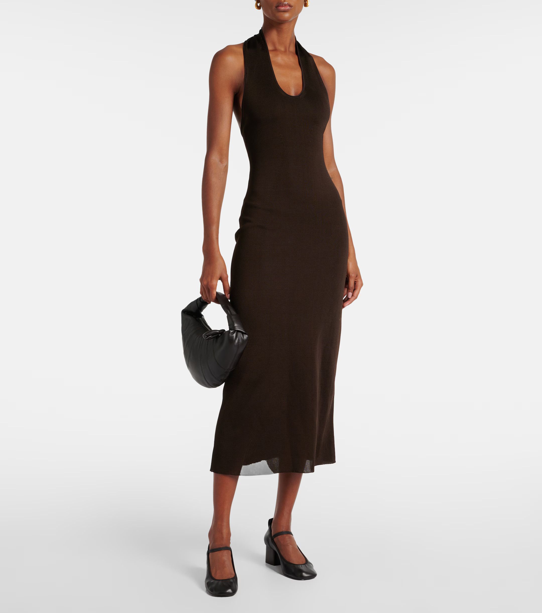 Lemaire o1s22i1n1024 Nappa Leather Ballerina Pumps in Brown Size US 6 / IT 36 - 3 Thumbnail