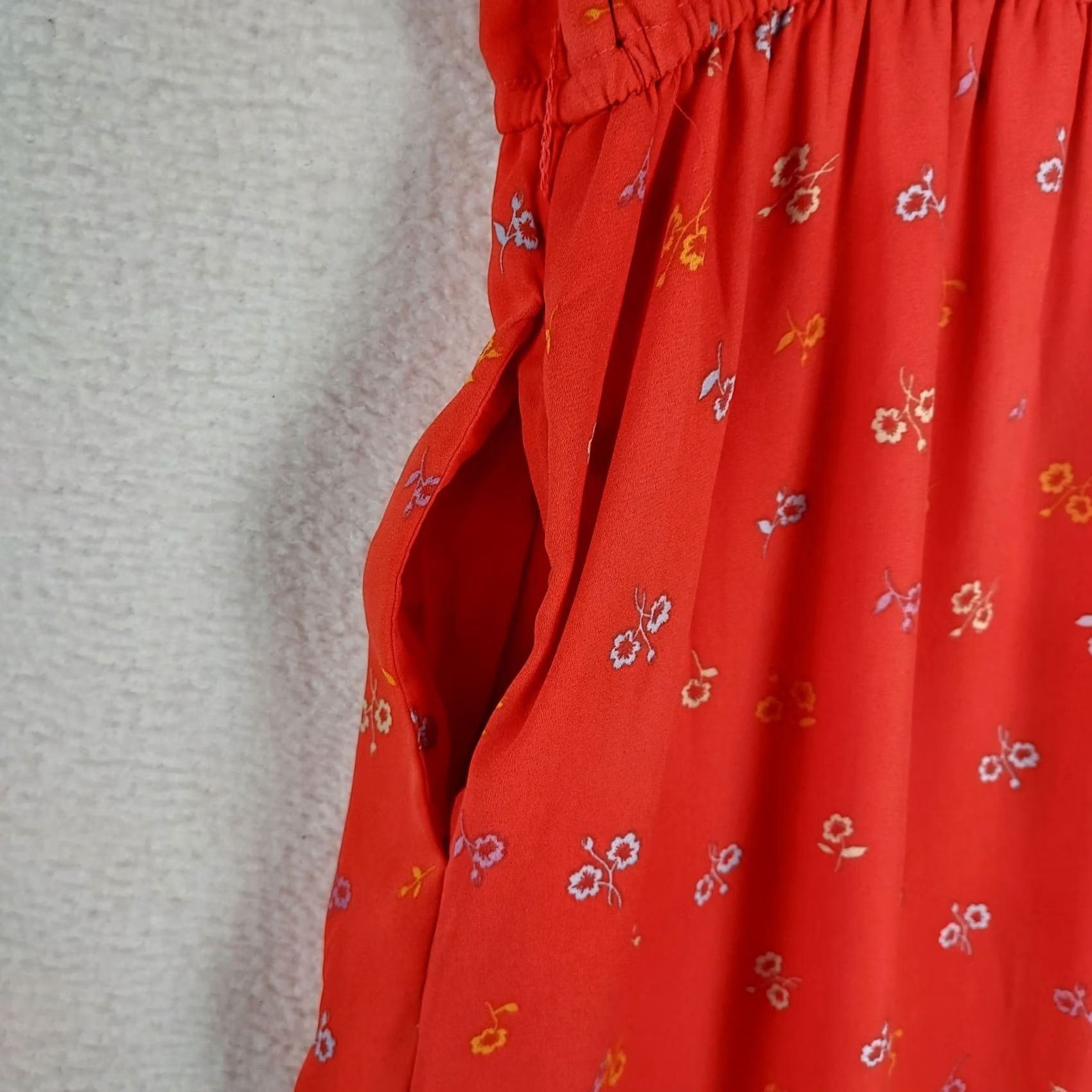 Gap GAP Women’s Sleeveless Red Floral Maxi Dress Embroidered Neckline Size Small Size S / US 4 / IT 40 - 4 Thumbnail