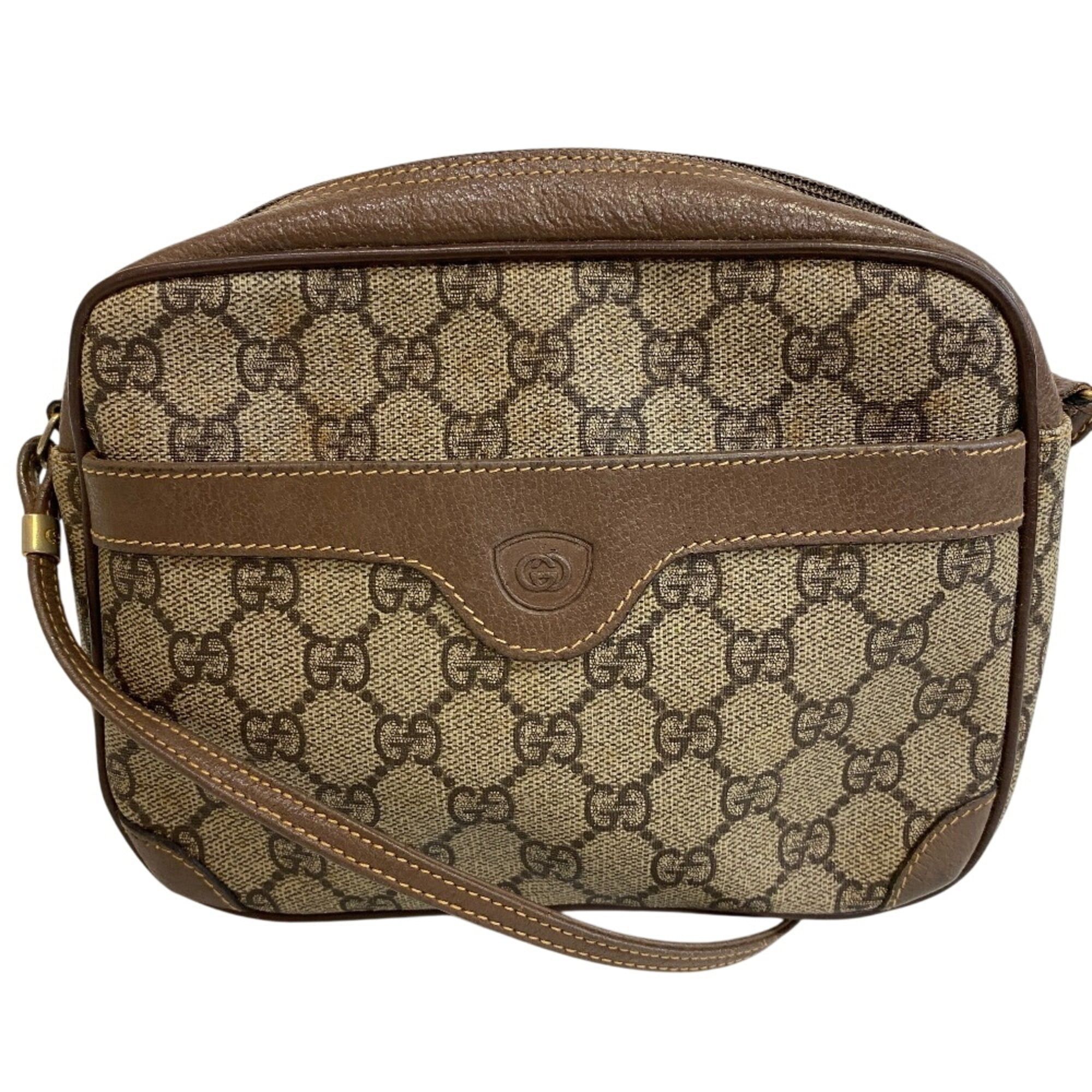 Gucci GUCCI 6423 Old Gucci Pochette GG Pattern Shoulder Bag Brown Size ONE SIZE - 1 Thumbnail