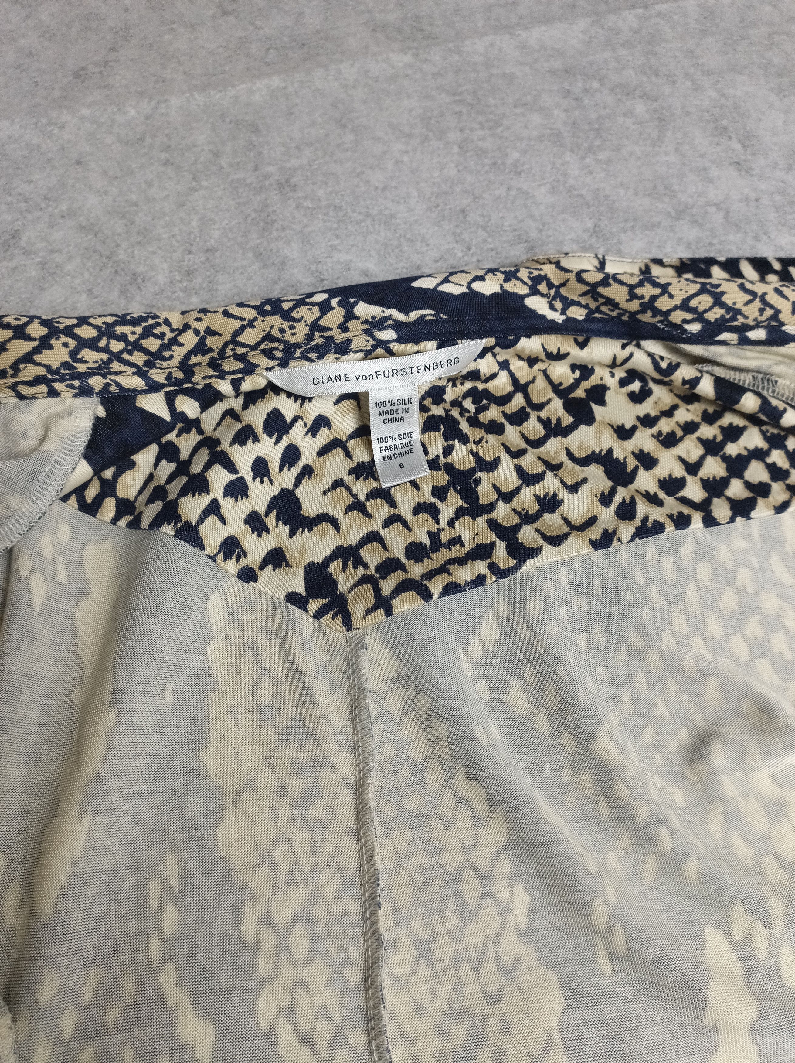 Diane von Furstenberg Diane von Furstenberg Snakeskin Print Silk Dress Size 6/8 Size M / US 6-8 / IT 42-44 - 6 Thumbnail