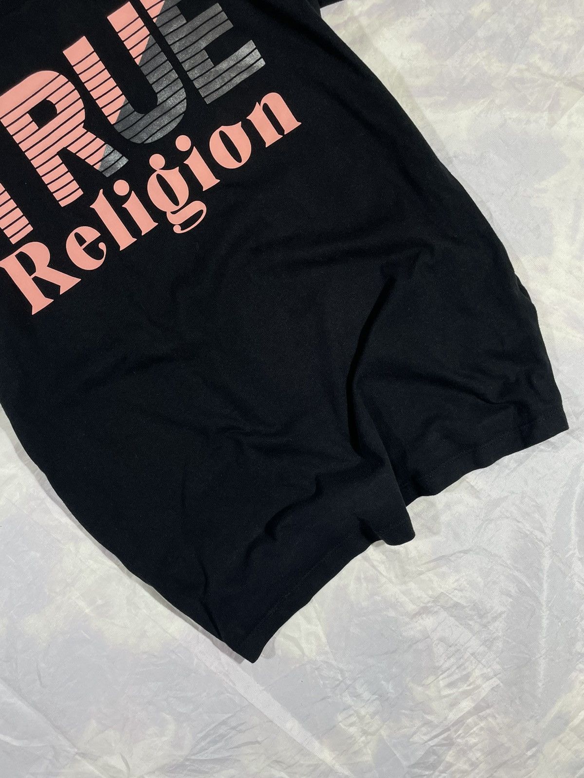 True Religion True Religion Women's Black Large T-Shirt Multi Color Tee Size L / US 10 / IT 46 - 3 Thumbnail