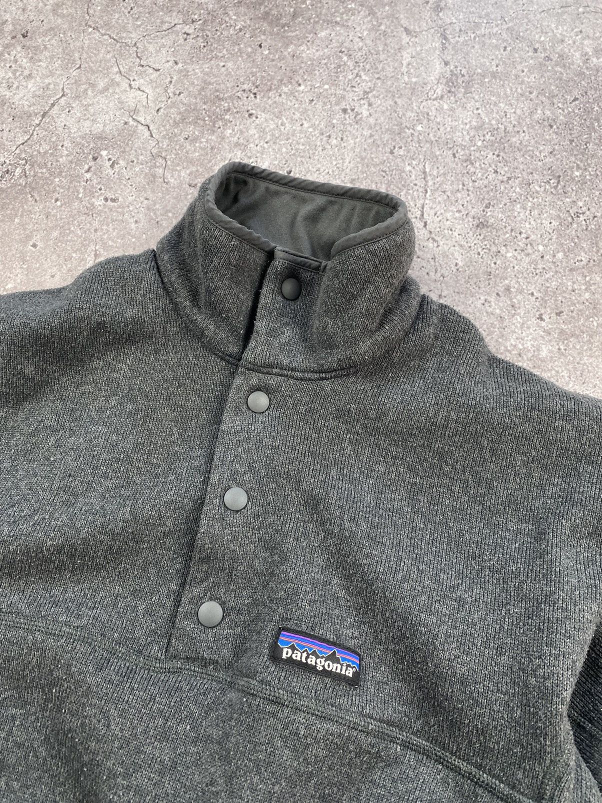 Patagonia × Vintage Vintage Patagonia fleece synchilla grey colour snap T Size US S / EU 44-46 / 1 - 6 Thumbnail