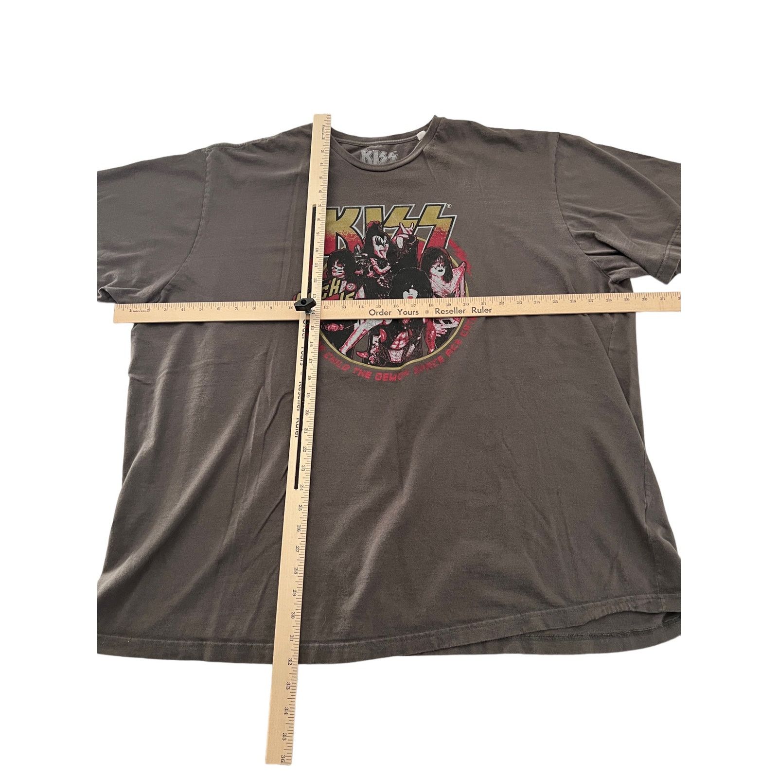 KISS Kiss Band Rock Gods Gray Shirt 4XL Size US XXL / EU 58 / 5 - 13 Thumbnail
