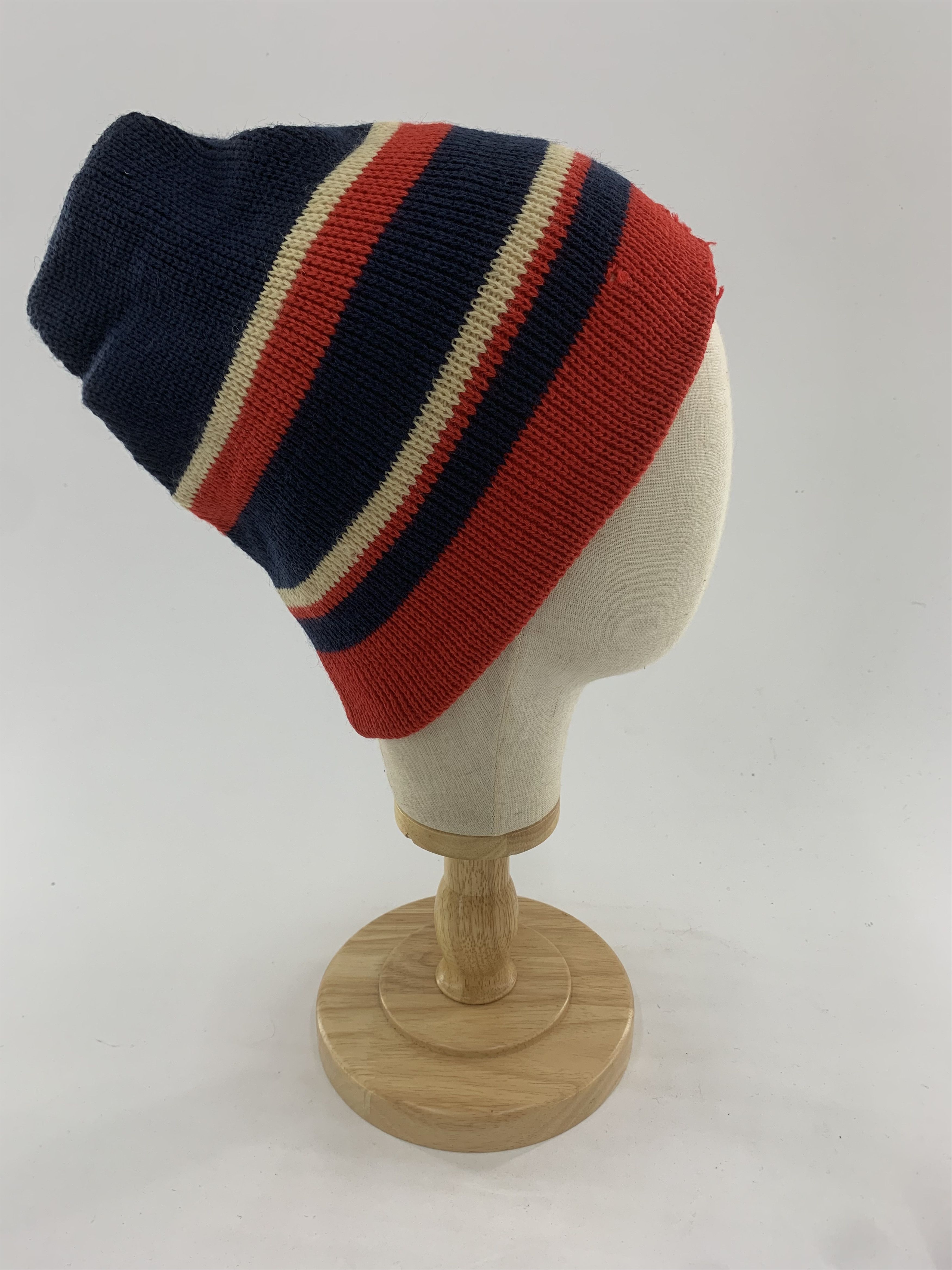 Vintage Smiley Beanie Hat Snowcap Size ONE SIZE - 4 Thumbnail