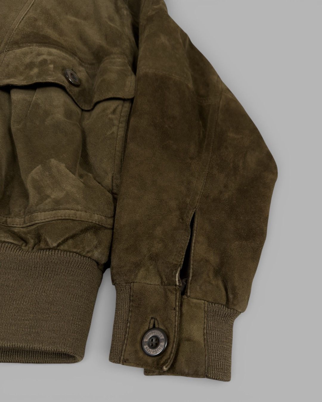 Burberry 80's BURBERRYS Nova Check Lined Suede Leather Bomber Jacket Size US L / EU 52-54 / 3 - 10 Thumbnail