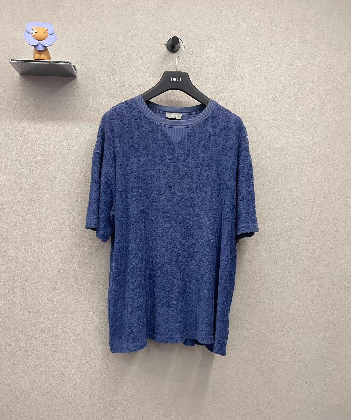 Dior Dior print navy blue towel short-sleeve L unisex Size US L / EU 52-54 / 3 - 1 Thumbnail