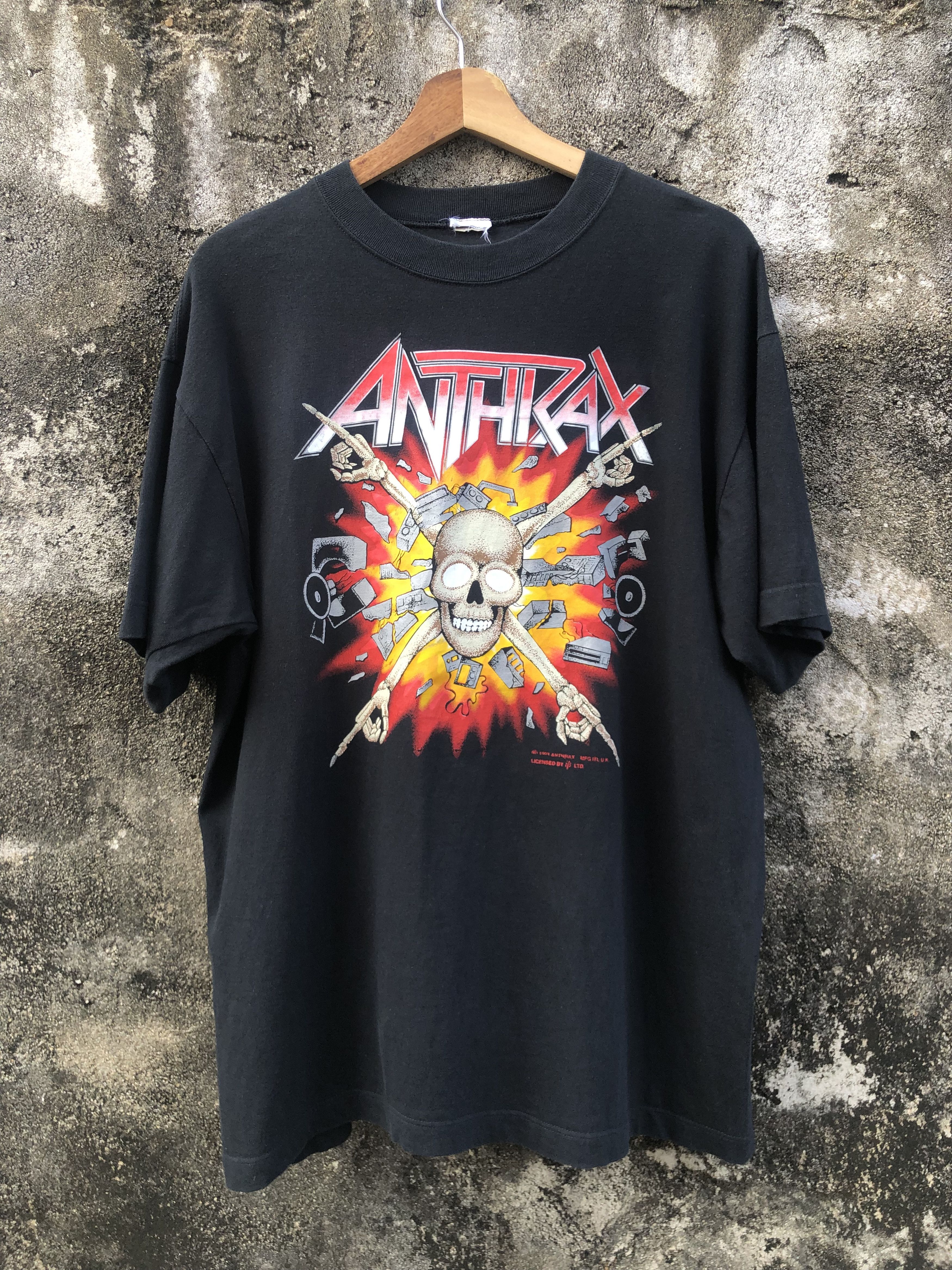 Band Tees 1990s Vintage Anthrax "Attack of the Killer B's" Tshirt Size US L / EU 52-54 / 3 - 1 Thumbnail