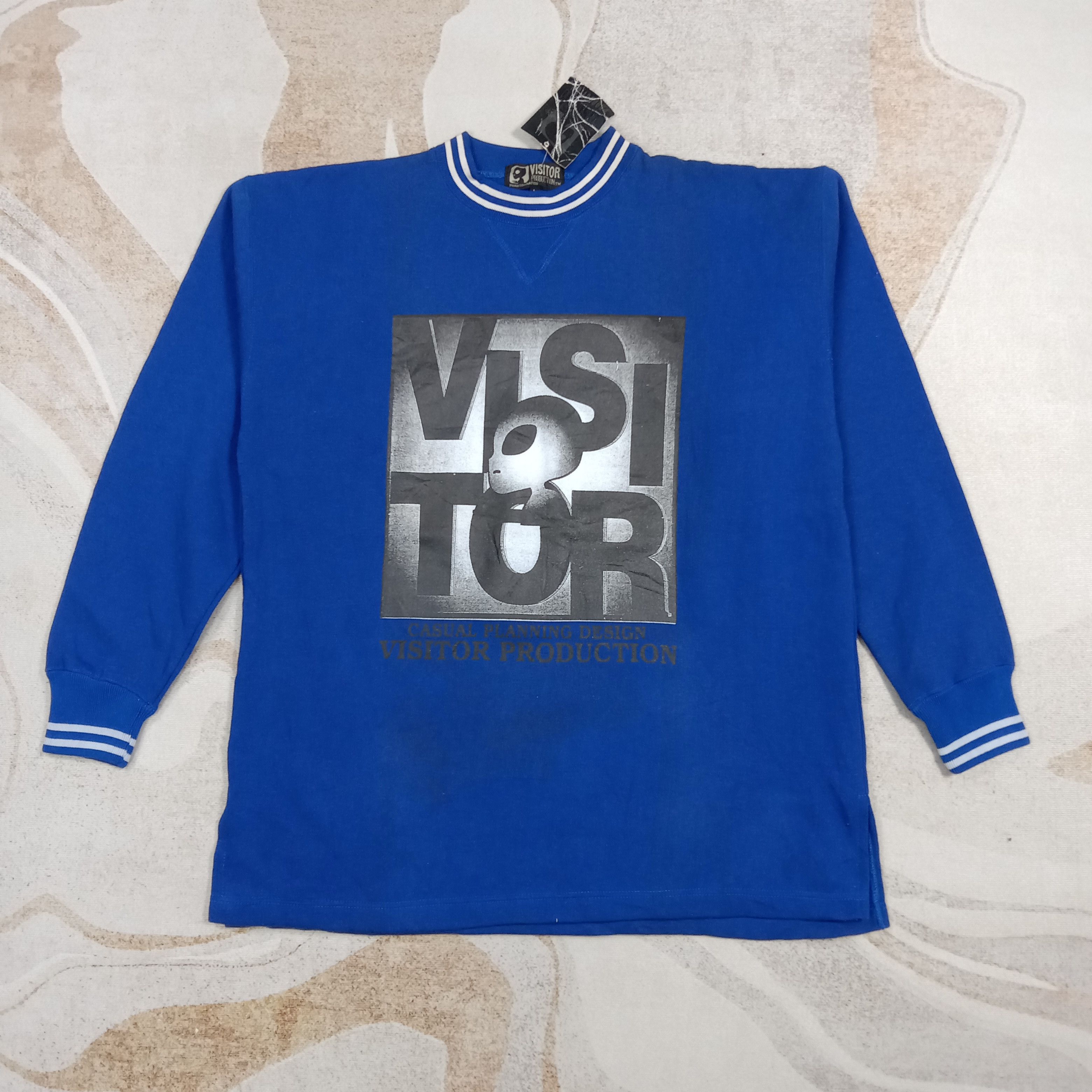 Visitor on Earth ALIEN Visitor Production Streetwear Sweatshirt C271N23 Size US L / EU 52-54 / 3 - 1 Thumbnail