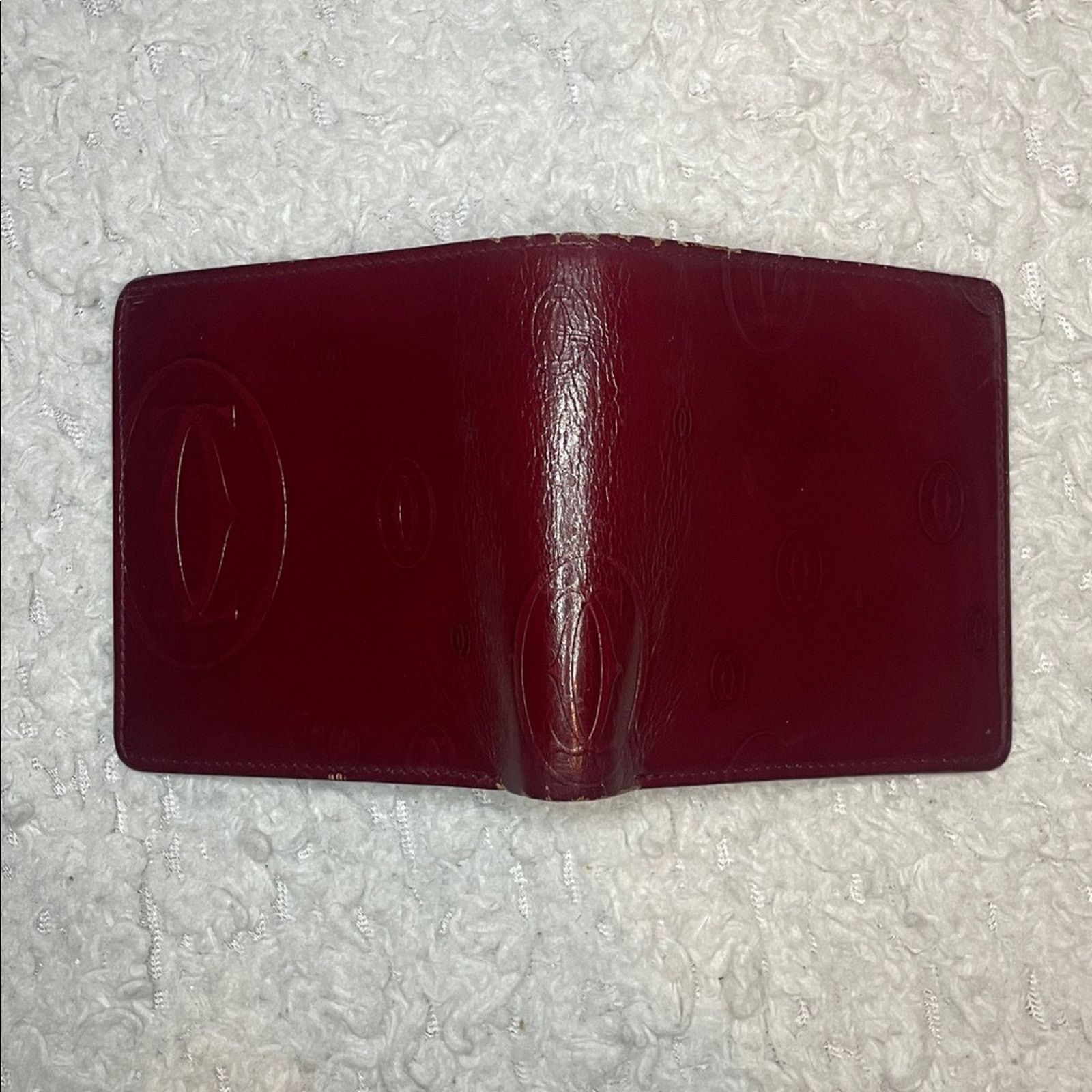 Cartier Cartier Happy Birthday Vernis Bifold Wallet Bordeaux Size ONE SIZE - 10 Thumbnail