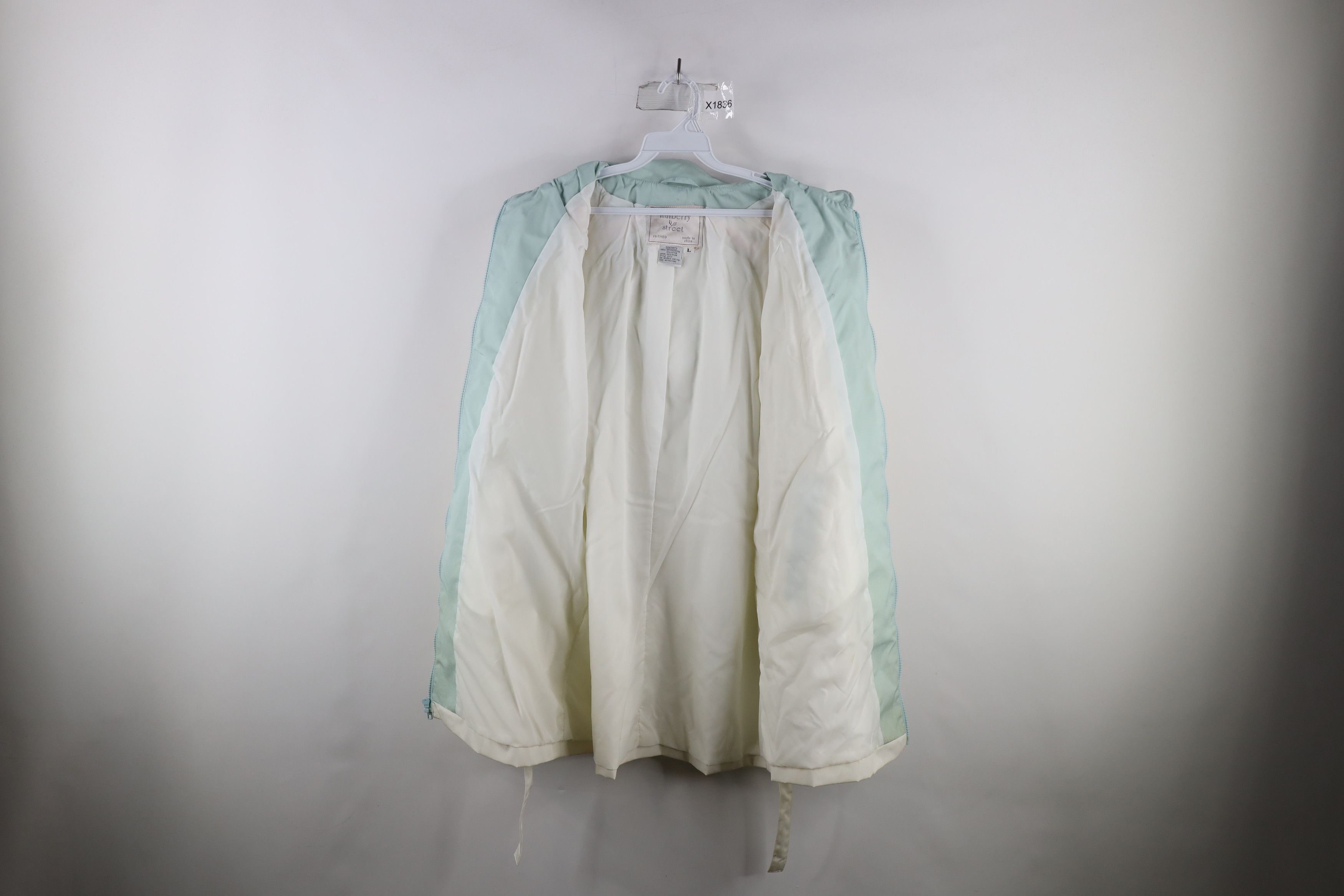 Vintage Deadstock Vintage 90s Streetwear Pastel Hooded Jacket Coat Size L / US 10 / IT 46 - 13 Thumbnail