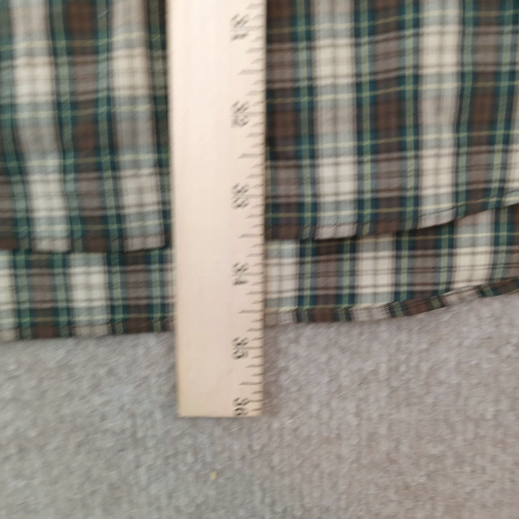 Nordstrom Nordstrom Shirt Mens XL Tall Beige Green Plaid Long Sleeve Button Up - Vintage? No Size US XL / EU 56 / 4 - 3 Thumbnail