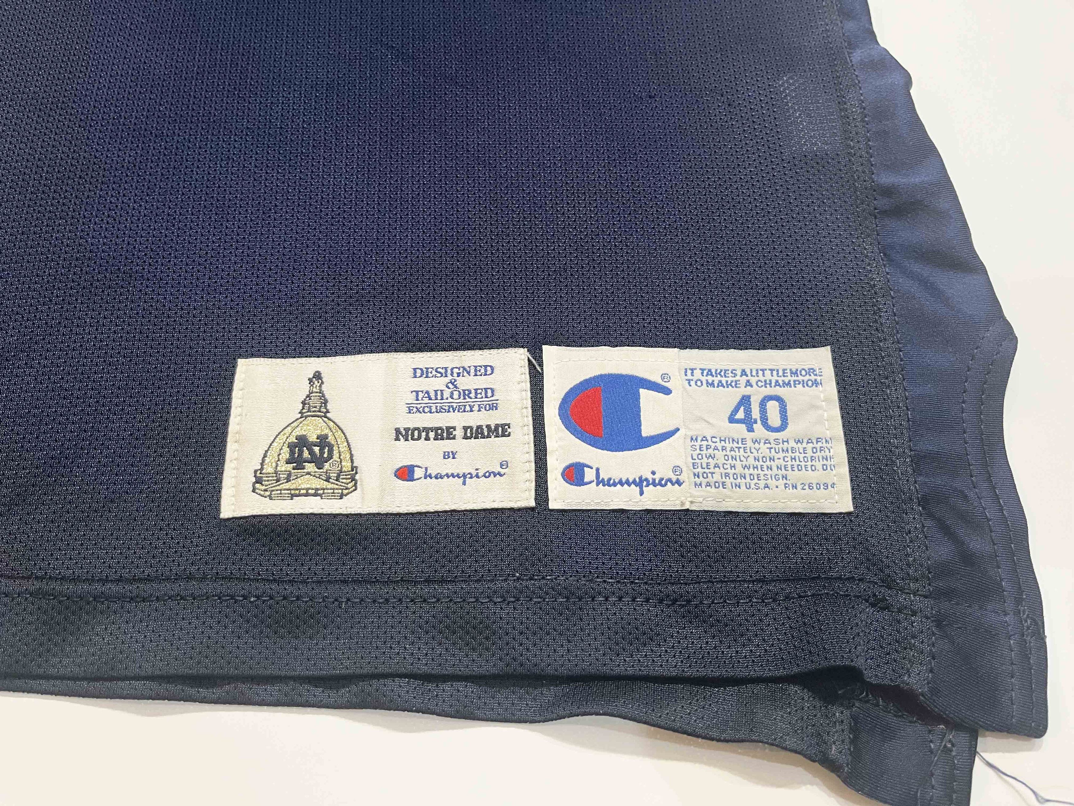 Champion Vintage Champion Notre Dame Fighting Irish #3 Jersey Size US M / EU 48-50 / 2 - 3 Thumbnail