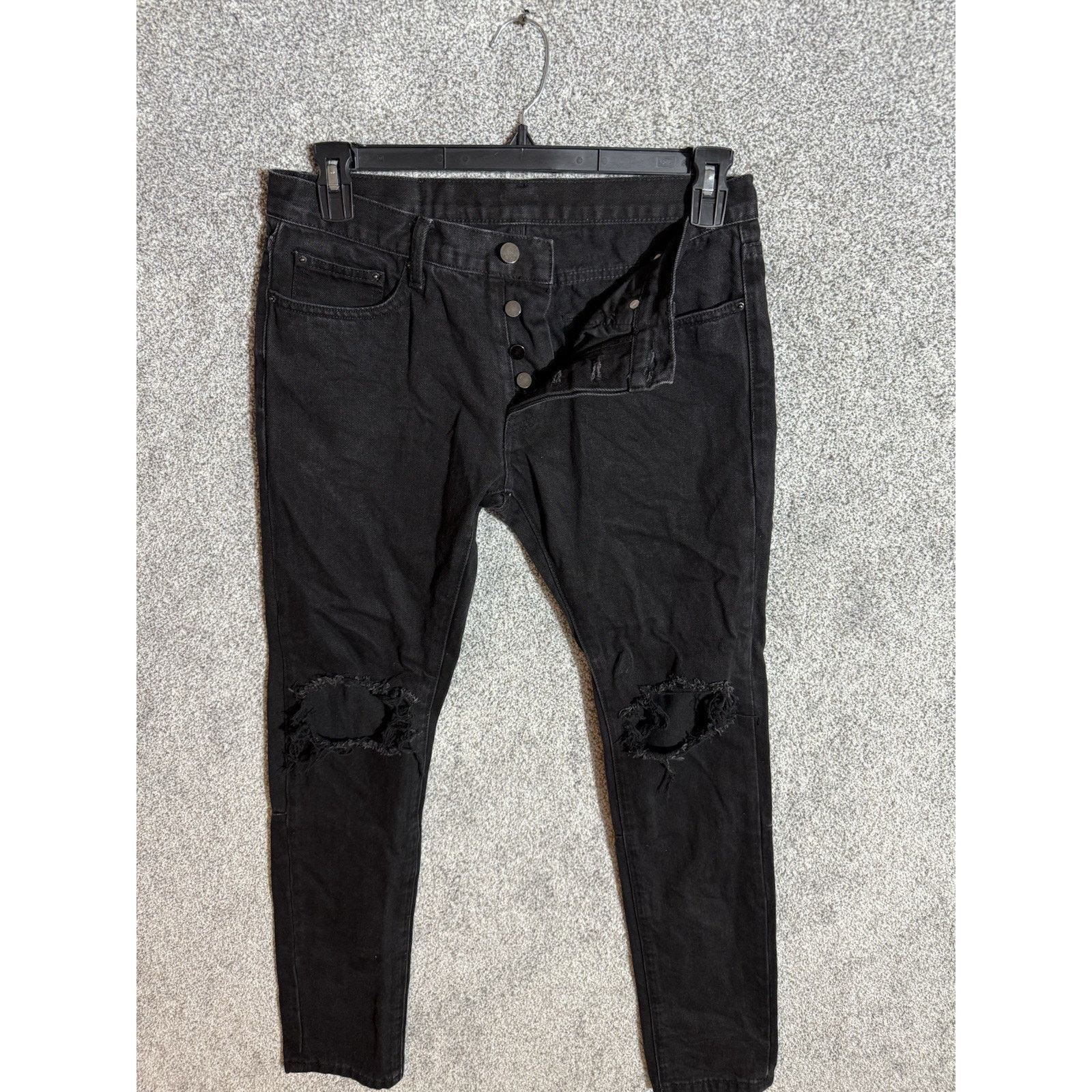 MNML Mnml Jeans Men 31 Distressed Ripped Grunge Edgy Y2K Inspired Size US 31 - 6 Thumbnail