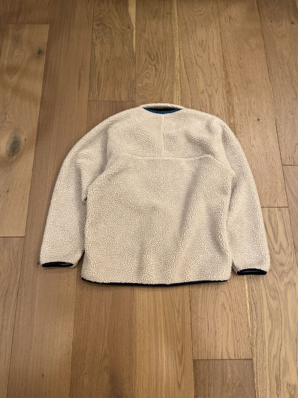 Patagonia × Vintage Patagonia vintage deep pile fleece crème Size L / US 10 / IT 46 - 4 Thumbnail