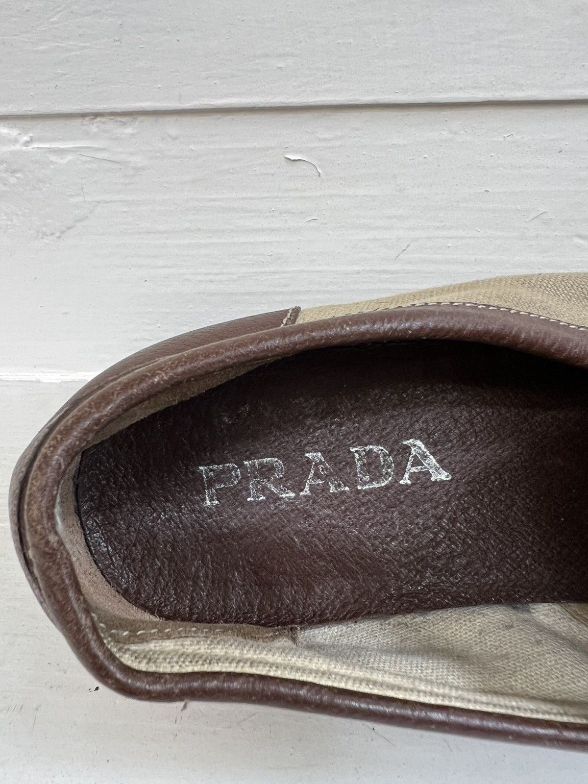Prada Prada Men's Business Shoes Brown Leather Penny Loafers Size US 7 / EU 40 - 22 Thumbnail