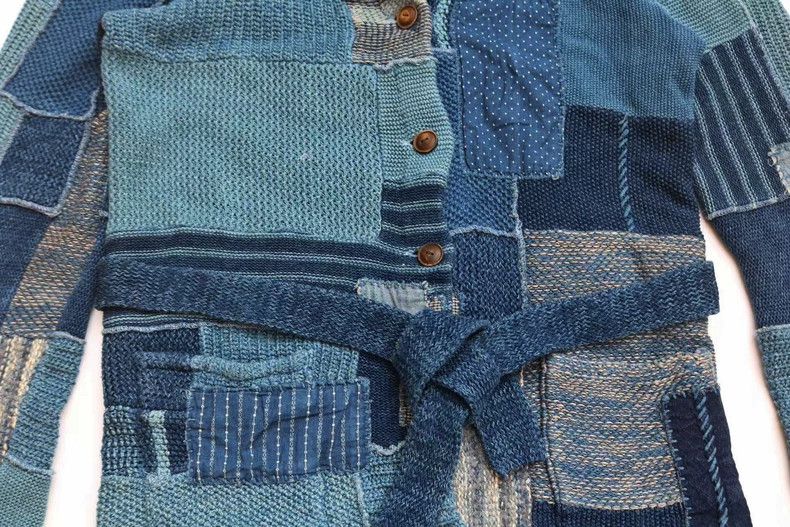 RRL Ralph Lauren RRL Ralph Lauren Women's retro blue dyed Baijia fabric pat Size M / US 6-8 / IT 42-44 - 7 Thumbnail