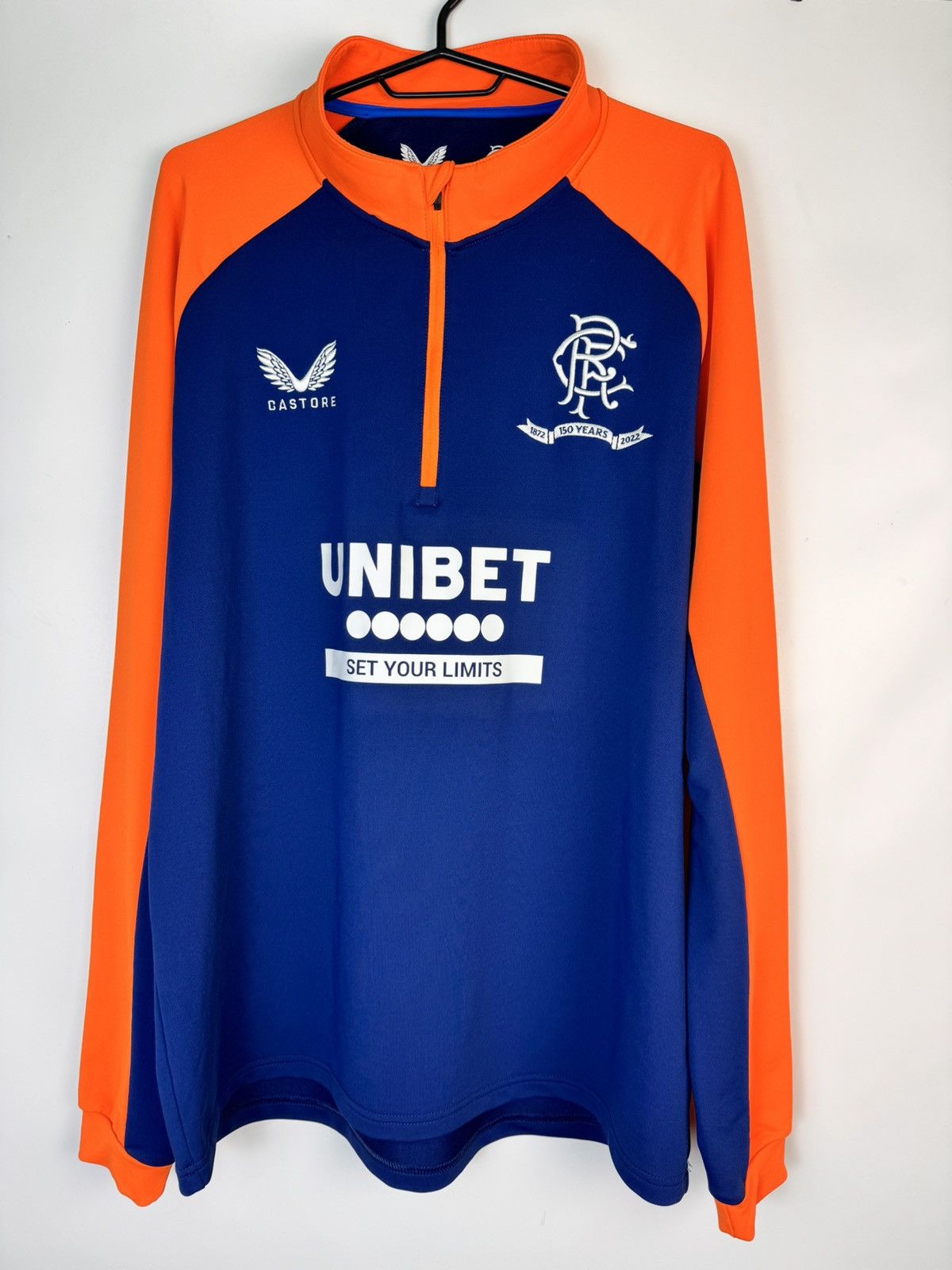 2022-23 Rangers Castore 1/4 Zip Training Top new condition