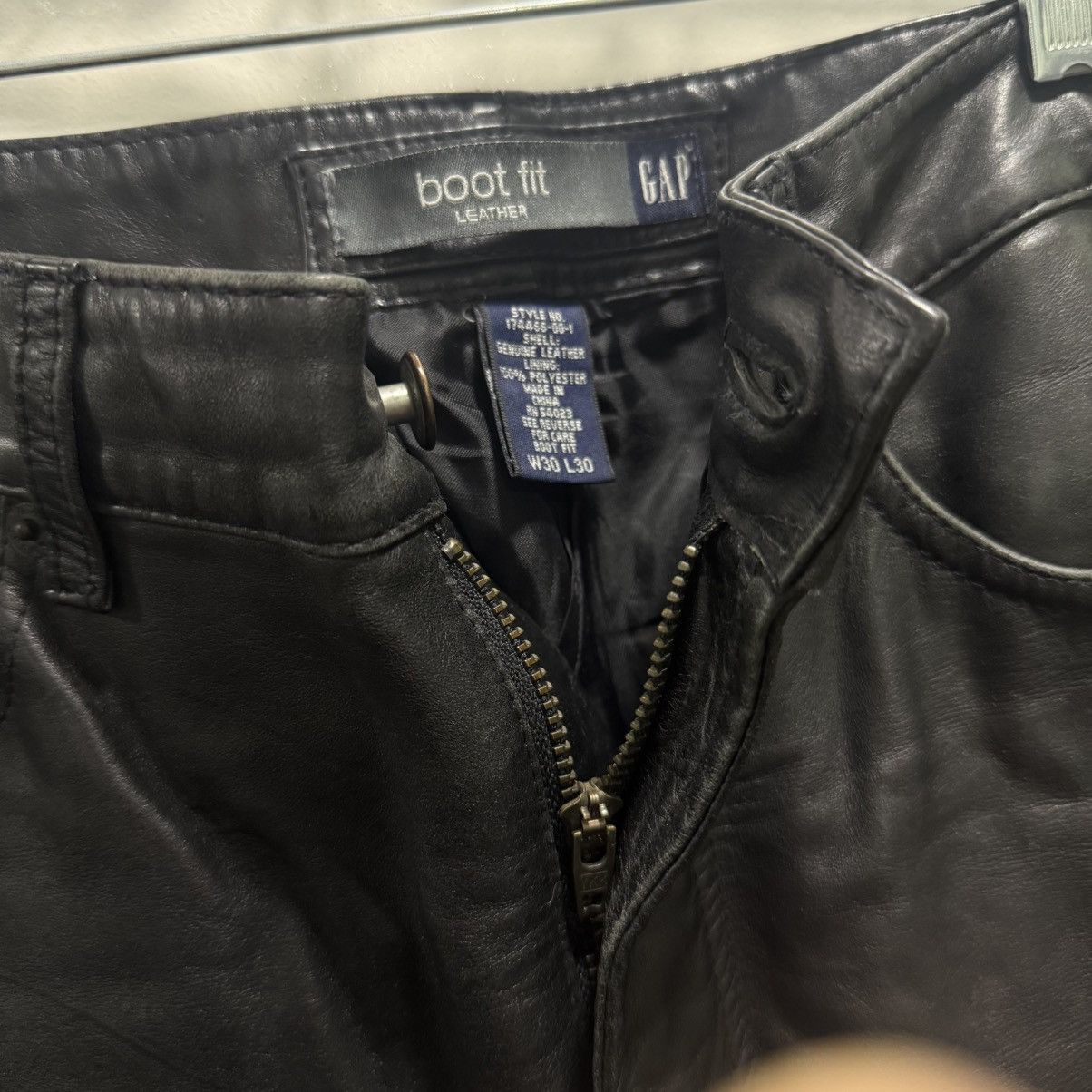 Gap Vintage Genuine Leather Boot Fit Pants Size US 30 / EU 46 - 4 Thumbnail