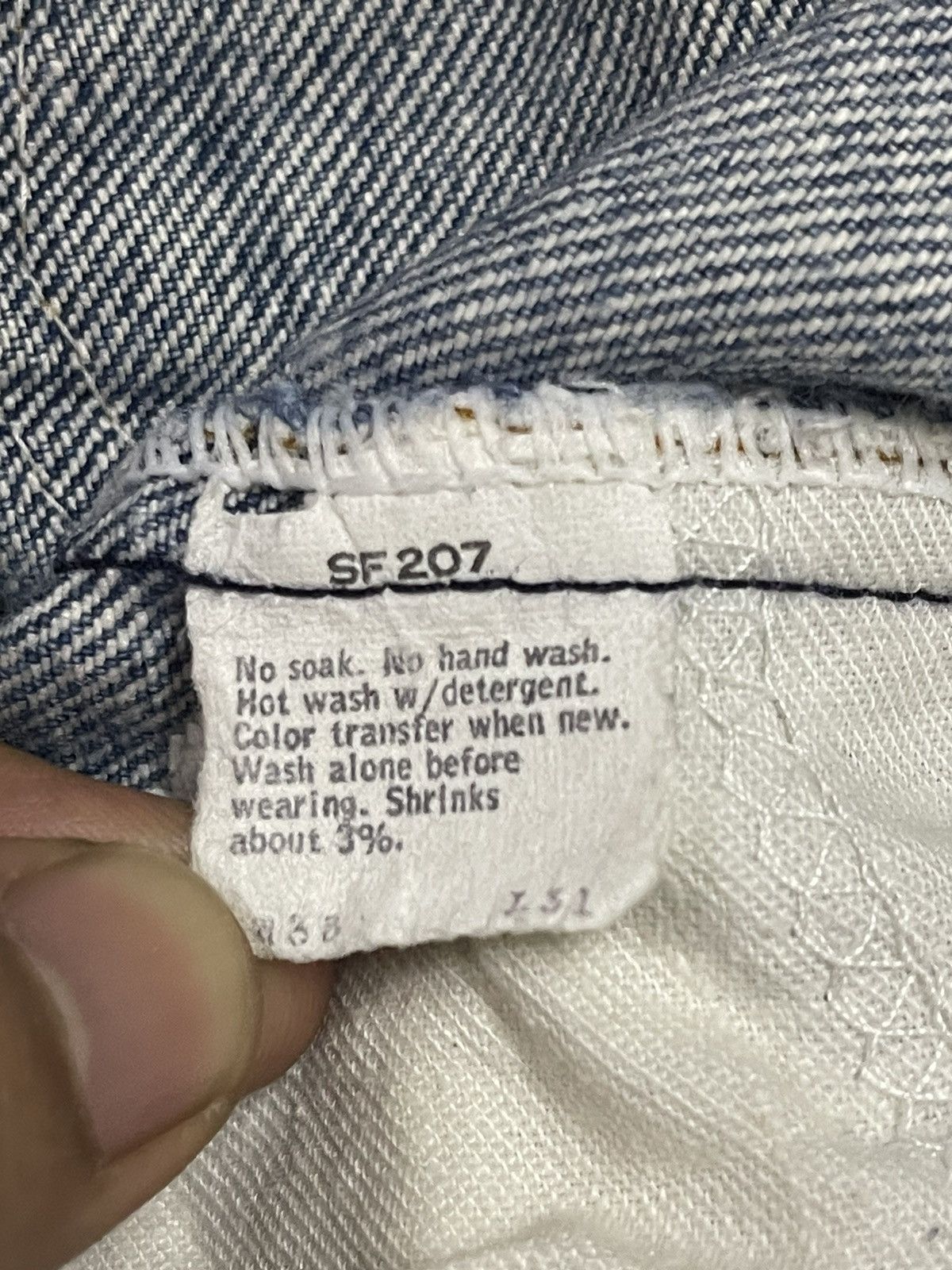 Levi's Vintage 70s Levis 505 Orange Tab Blue Faded Wash Style Jeans Size US 38 / EU 54 - 10 Thumbnail
