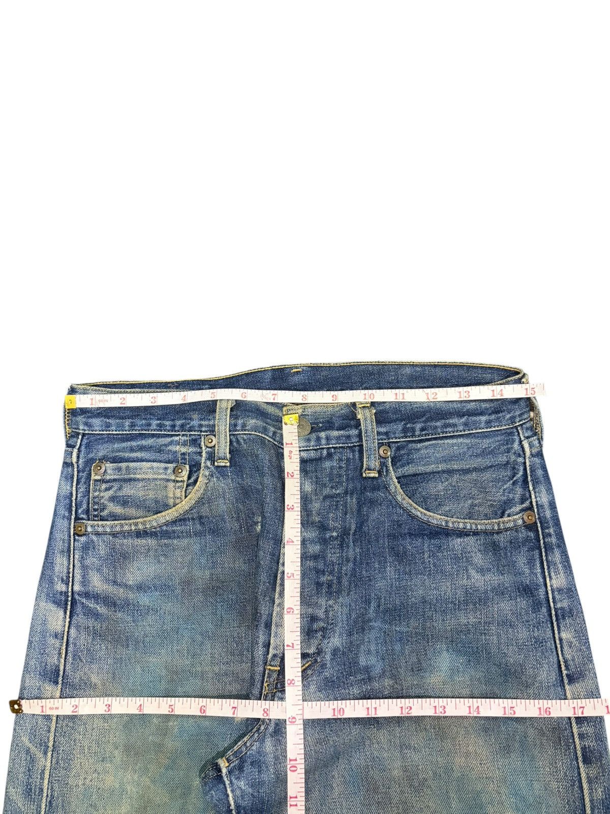 Levi's Vintage 90s Levis 503B Big E Selvedge Distress Loose Jeans Size US 30 / EU 46 - 6 Thumbnail