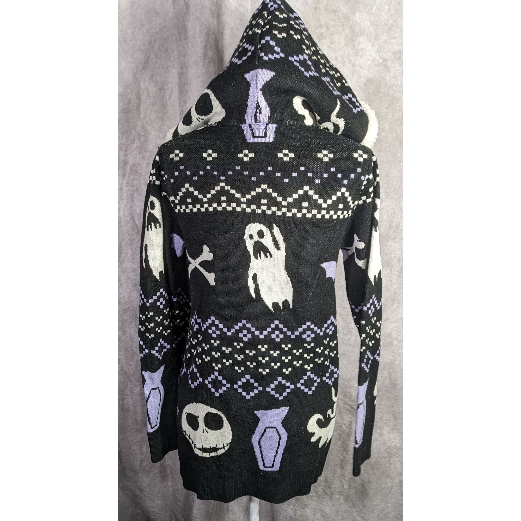 Disney The Nightmare Before Christmas Hooded Cardigan Size S / US 4 / IT 40 - 4 Thumbnail