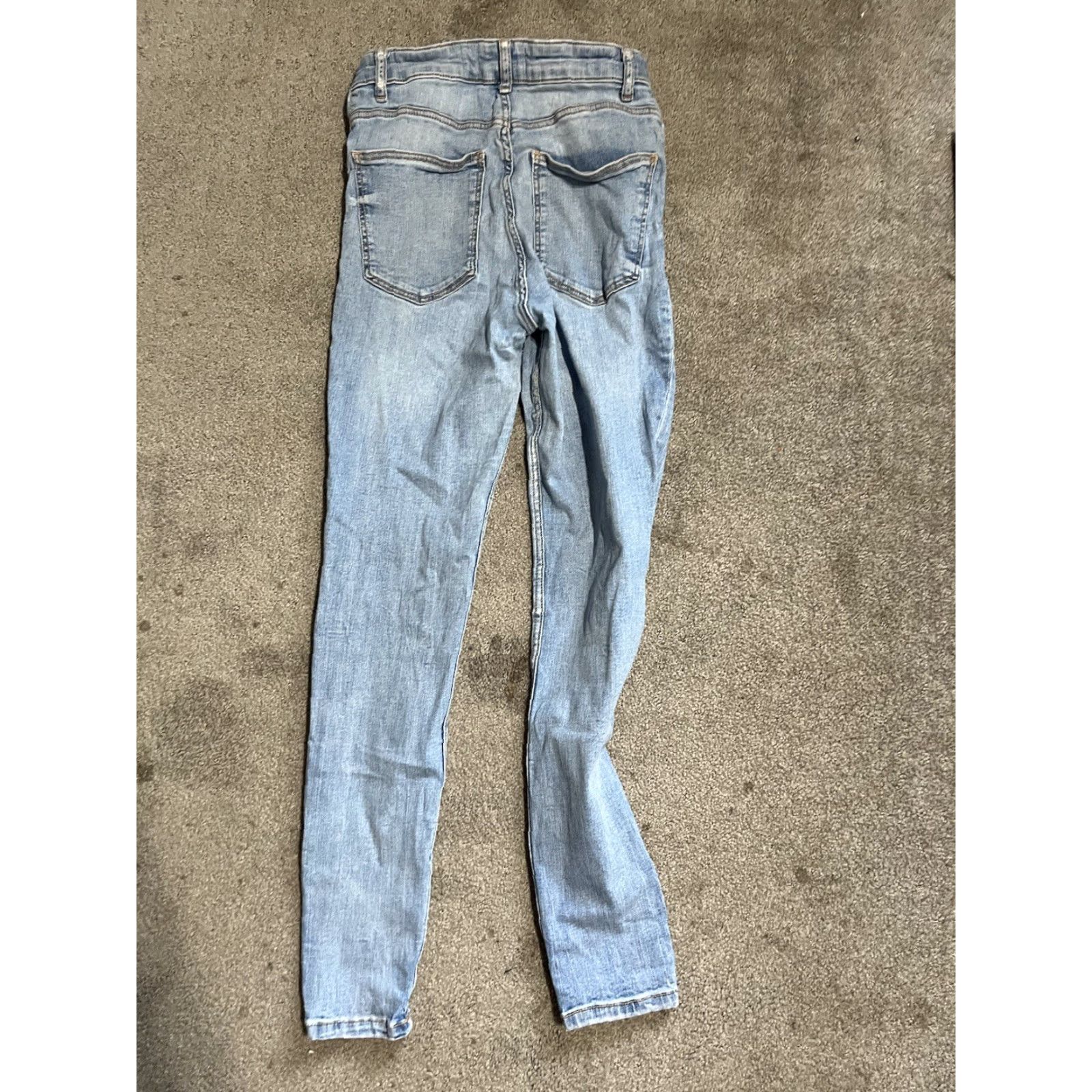 Zara Zara Denim Women's Size 6 Blue Skinny Light Wash Cotton Blend Jeans Size 28" / US 6 / IT 42 - 3 Thumbnail
