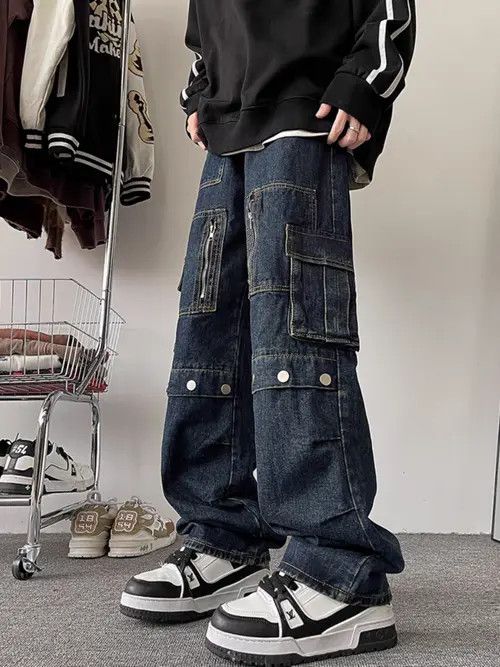Japanese Brand Furuya x Aoba Blue High Street Vintage Loose Jeans Size US 33 - 8 Thumbnail