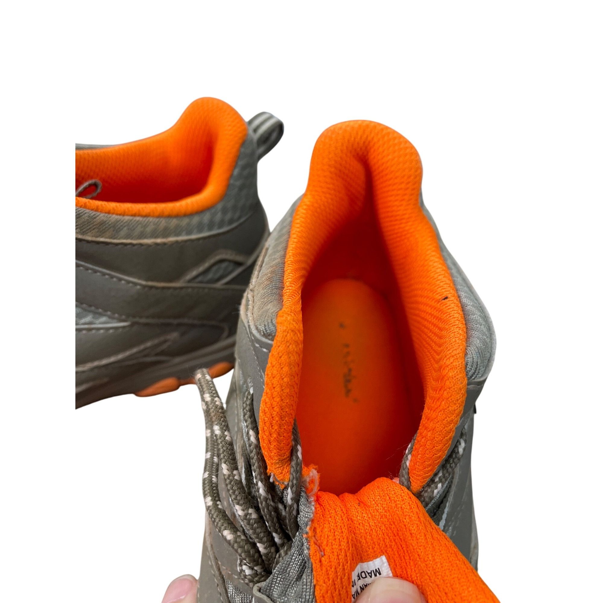 Merrell Merrell womans gray orange waterproof hiking hight top sneak Size US 5.5 / IT 35.5 - 8 Thumbnail