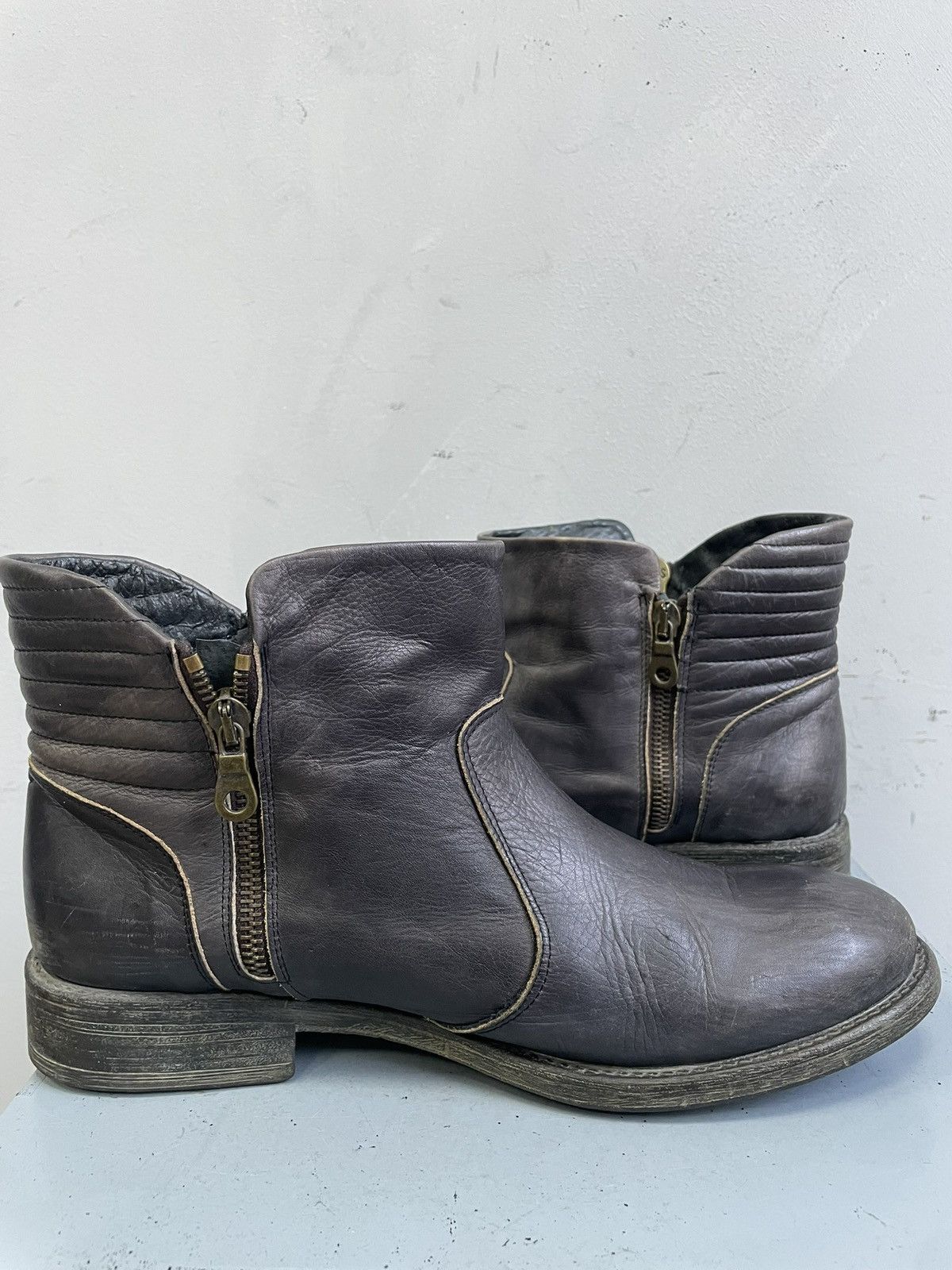 Hedi Slimane Moto racing Leather Boots gothic guidi Style y2k Size US 8 / EU 41 - 10 Thumbnail