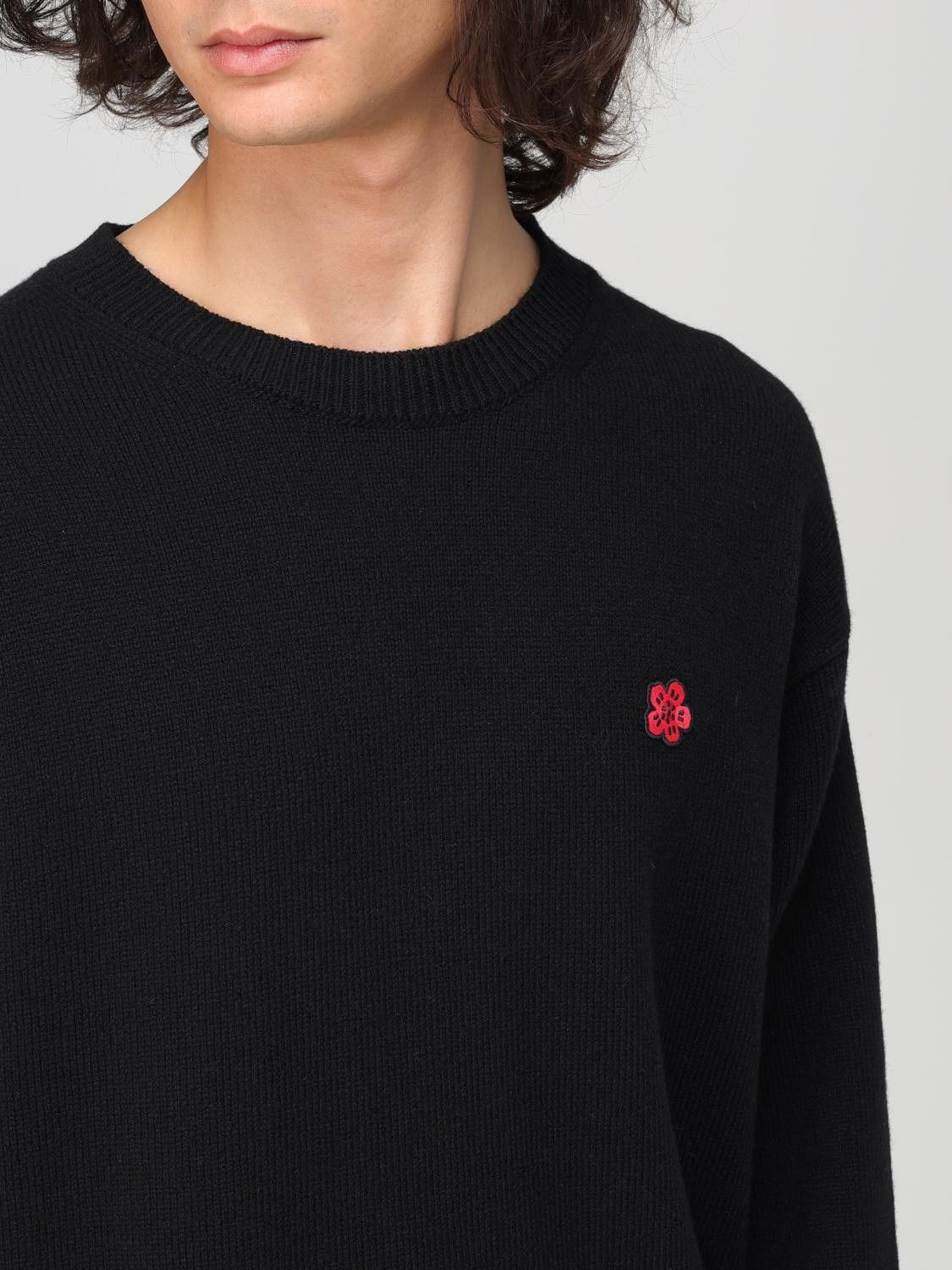 Kenzo o1s22i1n0125 Boke Flower Wool Sweater in Black Size US S / EU 44-46 / 1 - 5 Thumbnail