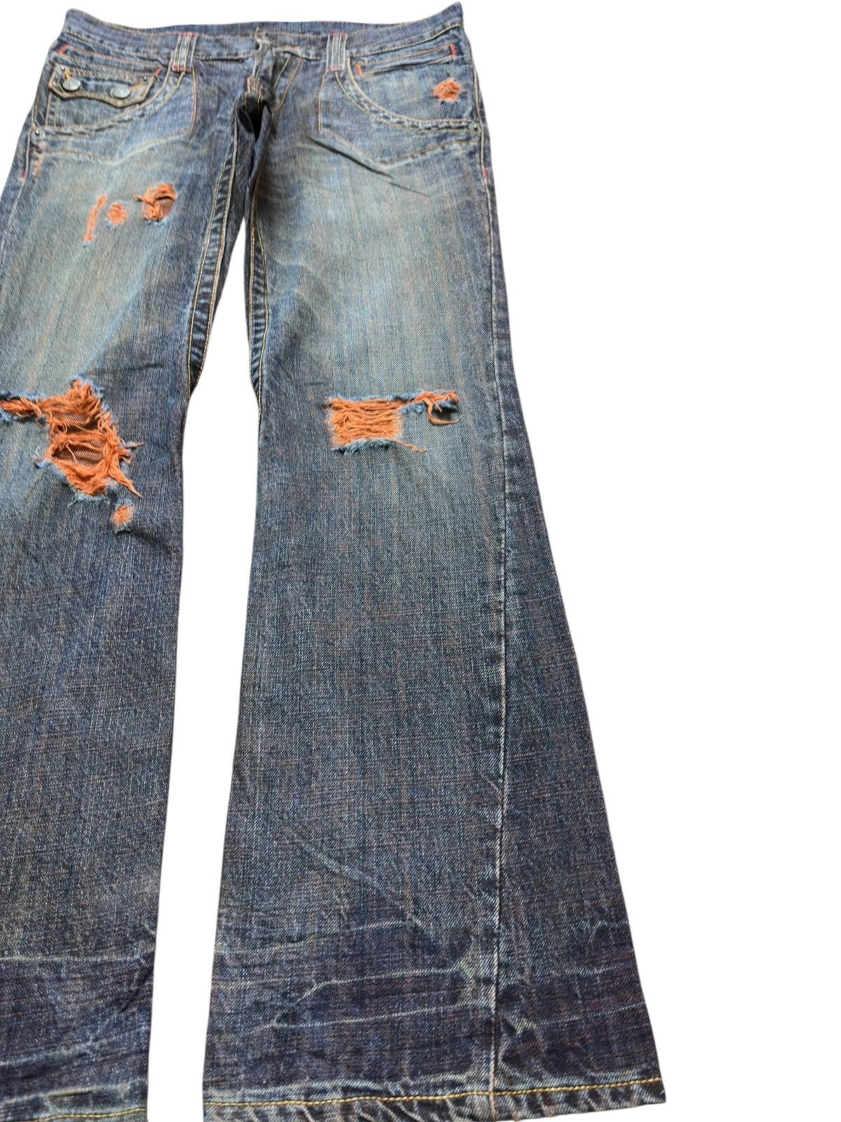 PPFM Vintage PPFM Flare Bootcut Grunge Distressed Denim Size US 32 / EU 48 - 4 Thumbnail