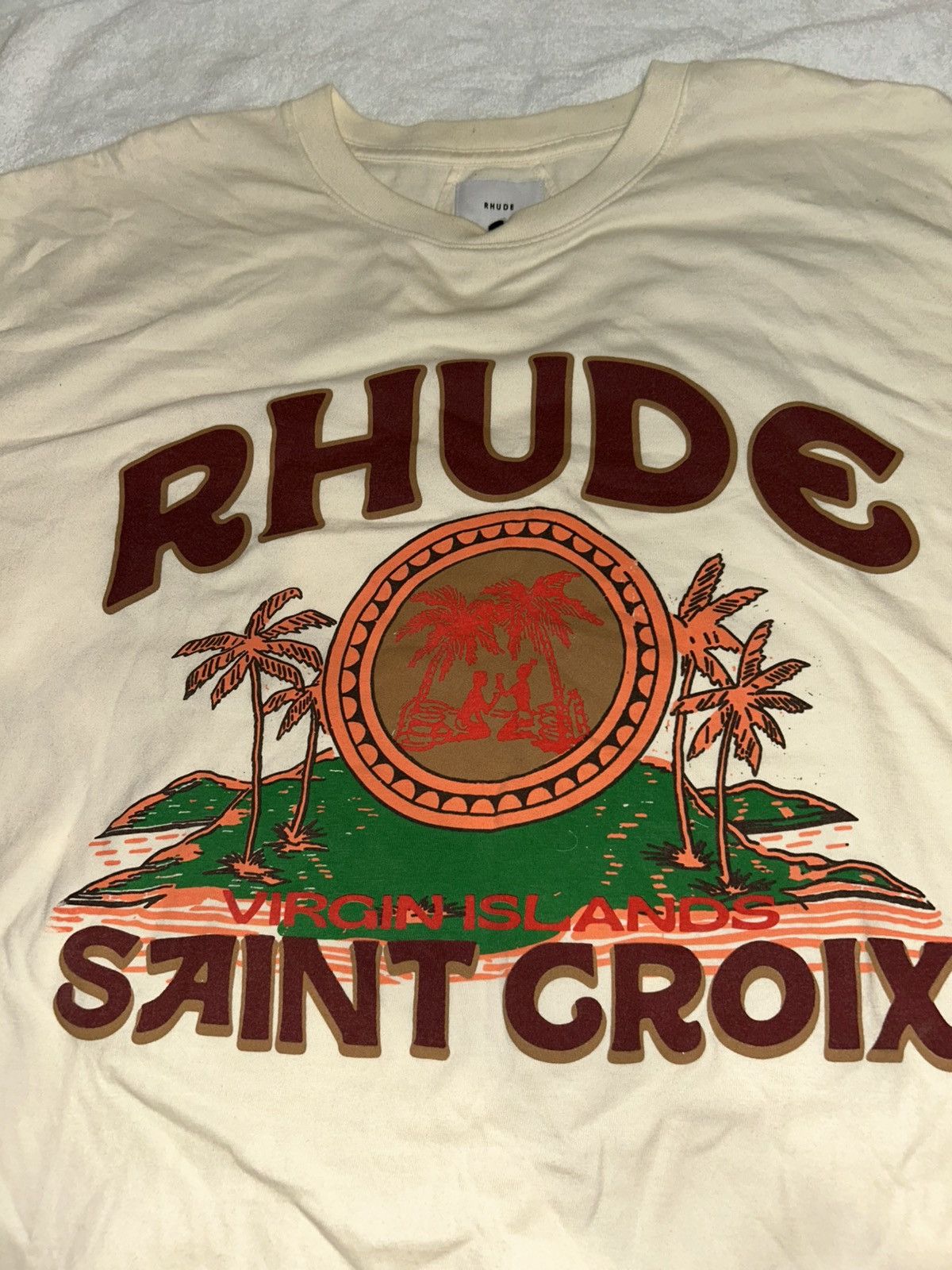 Rhude RHUDE SAINT CROIX T-SHIRT Size US XXL / EU 58 / 5 - 1 Thumbnail