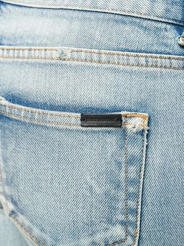 Saint Laurent Paris o1y0126 Denim Pant in Blue Size 30" / US 8 / IT 44 - 4 Thumbnail