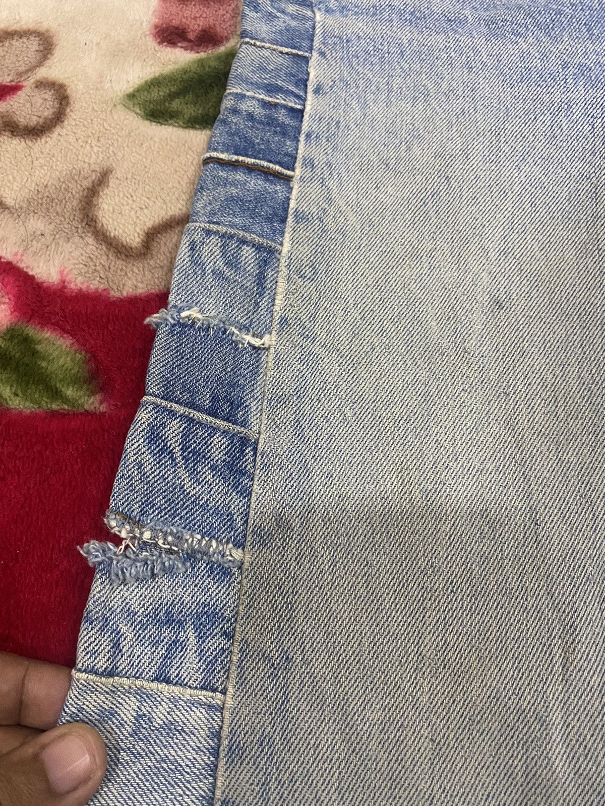 Levi's × Vintage Vintage 80s Levis Reconstruction Remake Flare Denim Wide Size US 28 / EU 44 - 9 Thumbnail