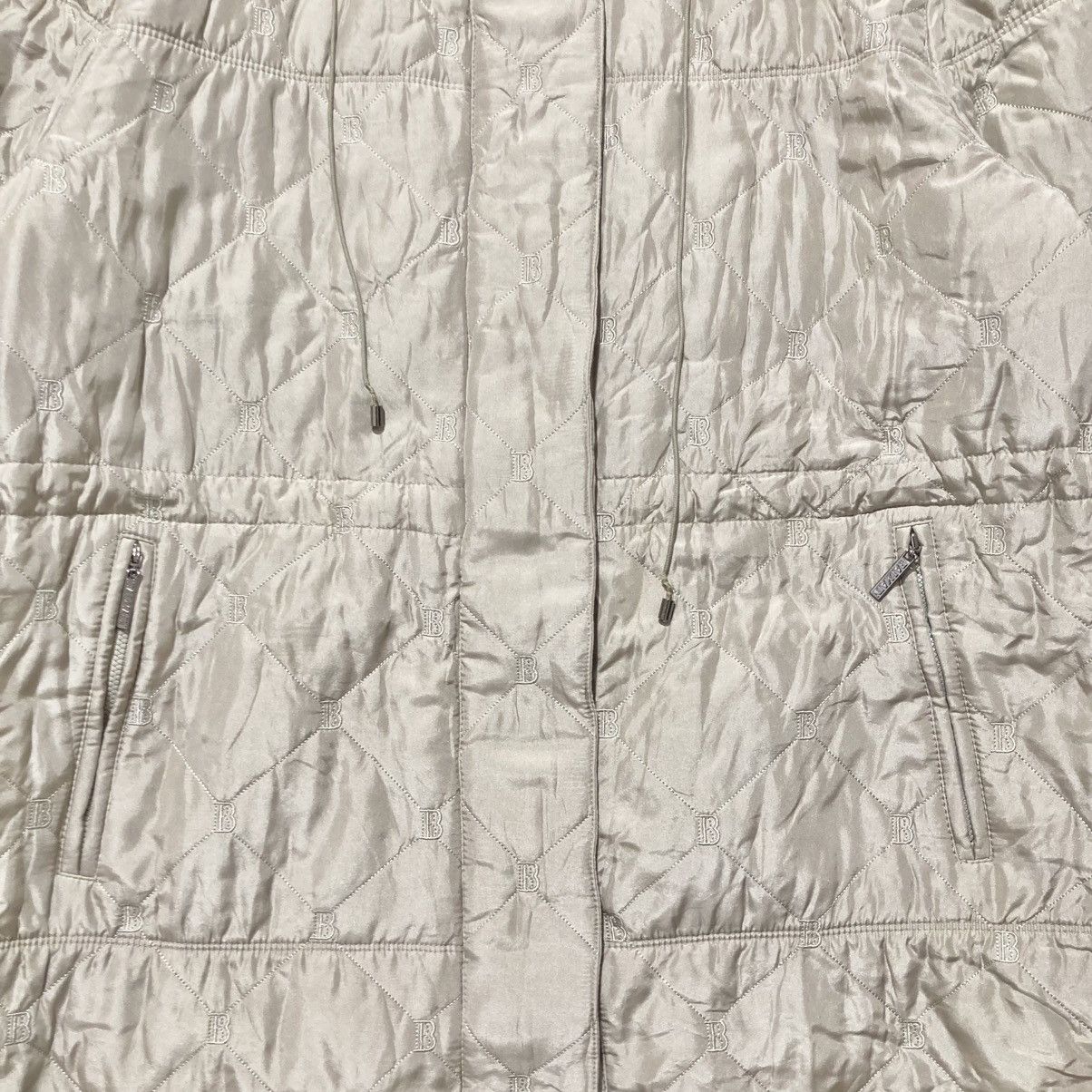 Balmain Balmain Paris Monogram Quilted Fur Long Jacket Beige Luxury Size US XL / EU 56 / 4 - 18 Thumbnail