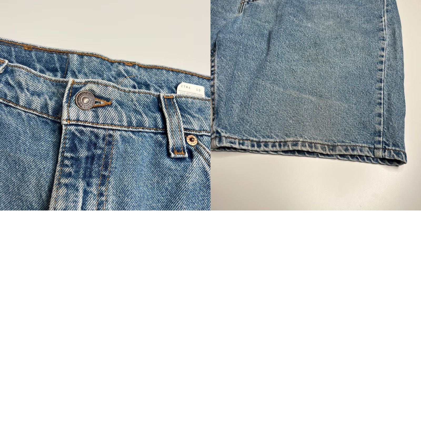 Levi's VINTAGE Levi’s 505 Regular Fit Denim Shorts W38 L9 Light Blue USA Made 90s Mens Shorts Jeans 90s 505 Regular Fit Blue Cotton Leather? Size US 38 / EU 54 - 9 Thumbnail