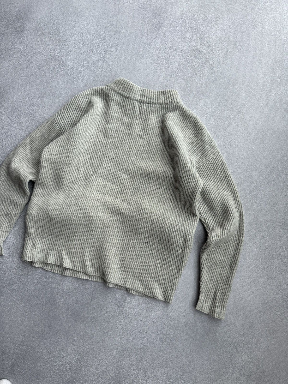 Japanese Brand × Vintage Maska Lambswool Woman Grey Knitted Pockets Sweater Size XS / US 0-2 / IT 36-38 - 11 Thumbnail