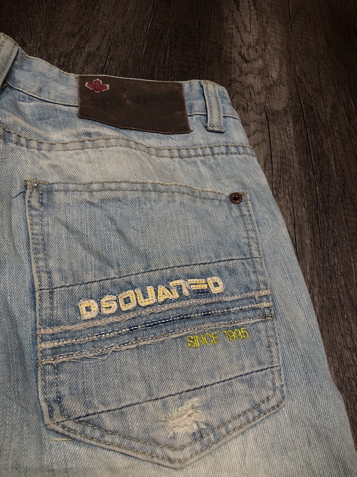 Designer × Dsquared2 × Vintage DSQUARED2 DISTRESSED DENIM JEANS Size US 30 / EU 46 - 20 Thumbnail