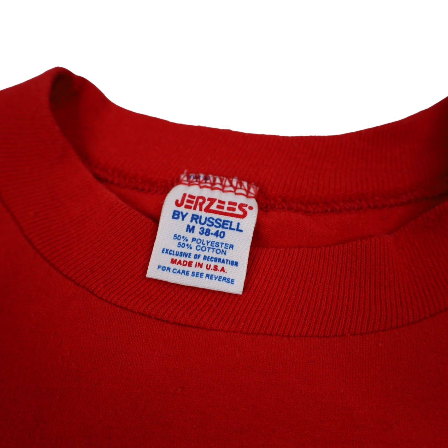 Vintage VINTAGE 90s Mens T-Shirt Red M Slogan Shirt Size US M / EU 48-50 / 2 - 4 Thumbnail